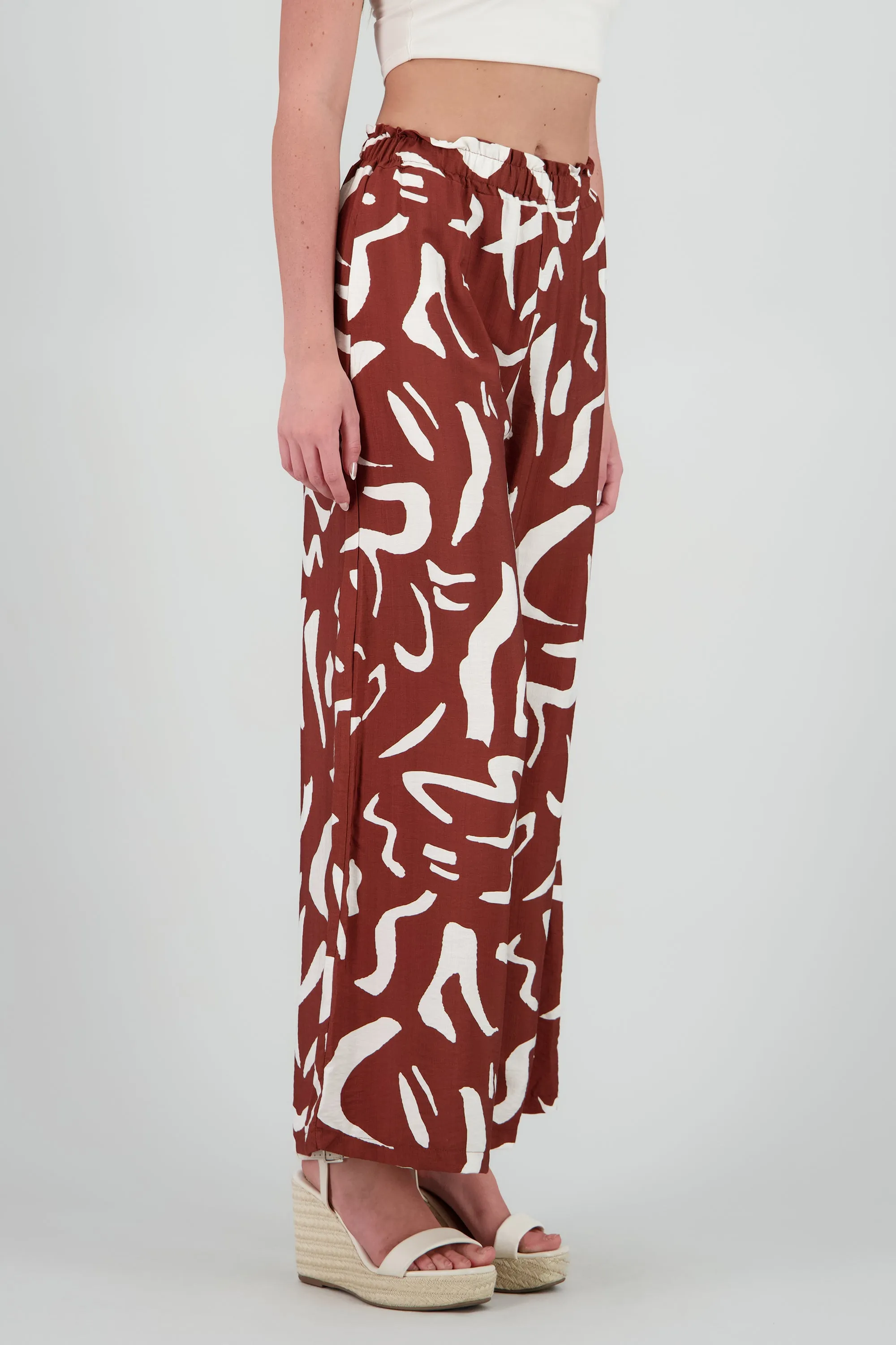 Pantalon amplio detalle resorte estampado sold by Shasa product image thumbnail 3