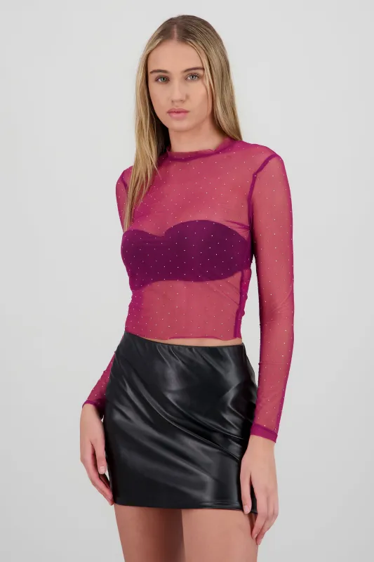 Top brillos transparente sold by Shasa