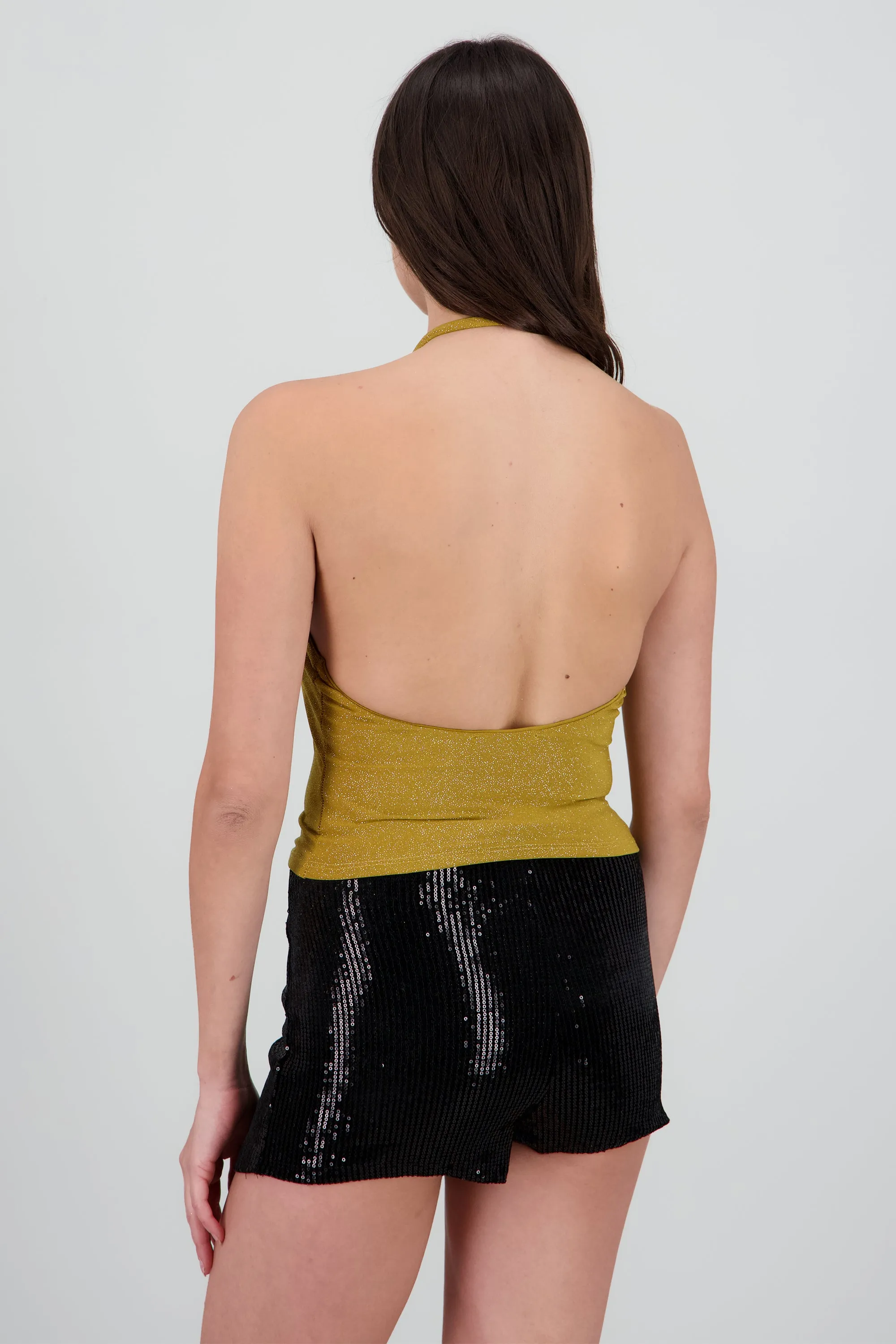 Top halter drapeado brillos sold by Shasa product image thumbnail 4