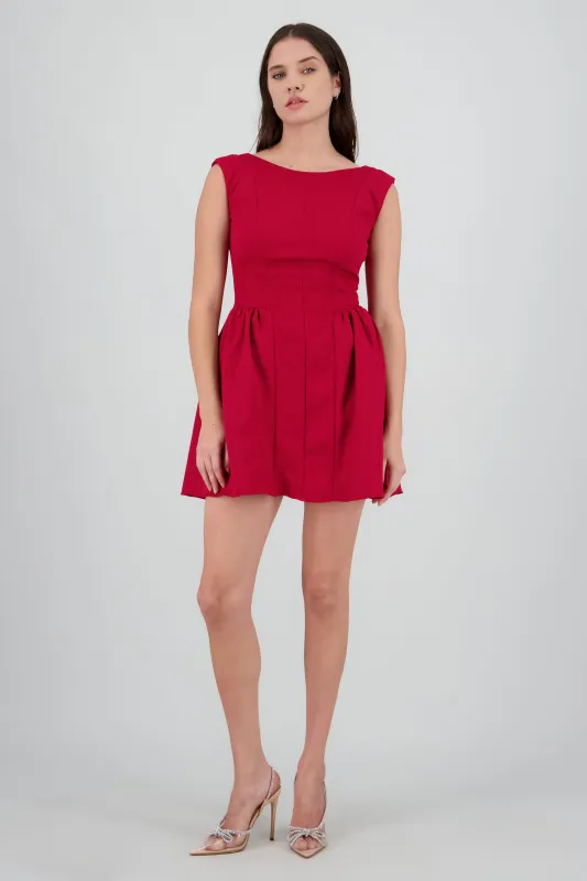 Vestido mini ampon con amarre espalda sold by Shasa