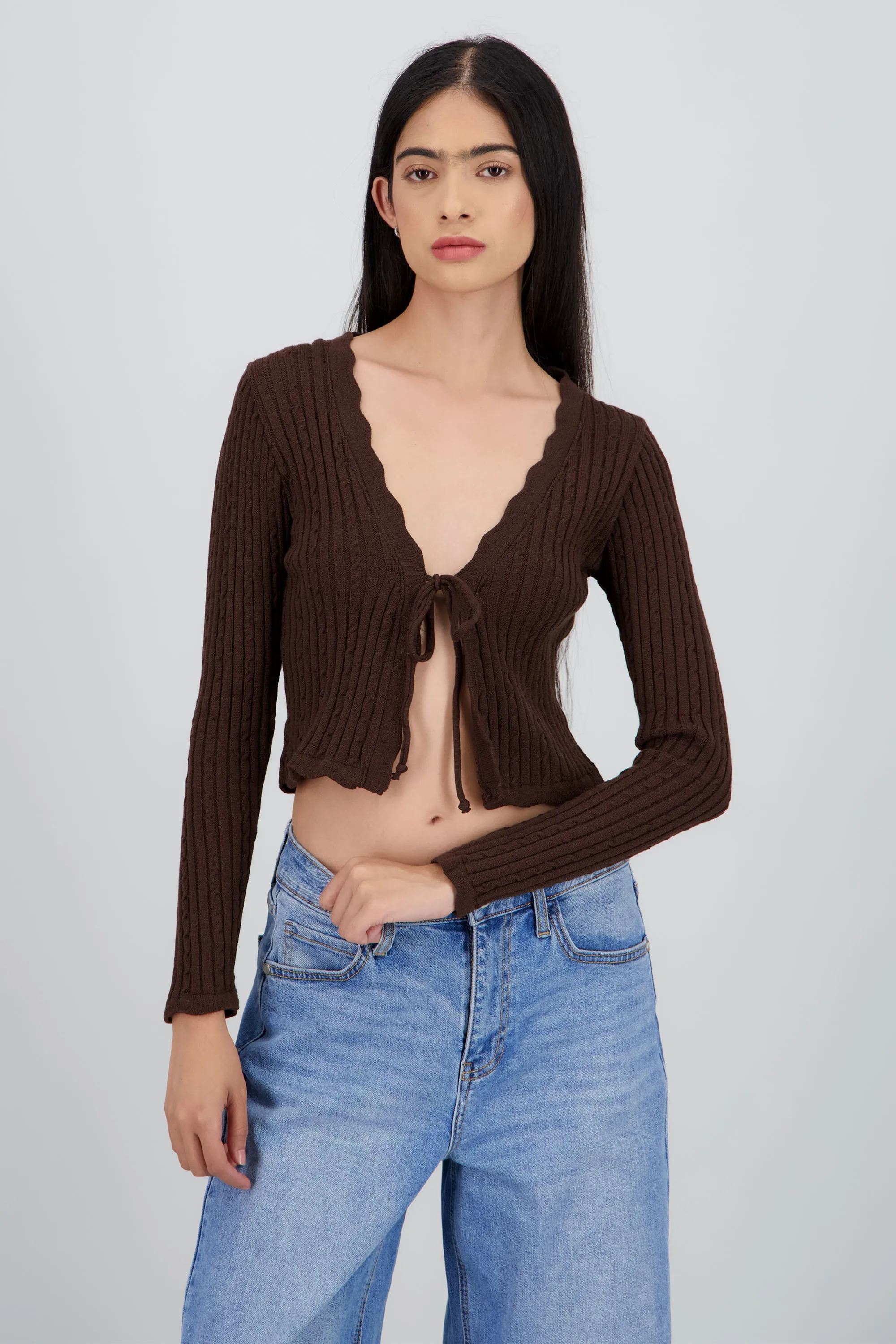 Cardigan trenzado detalle borde sold by Shasa product image thumbnail 2