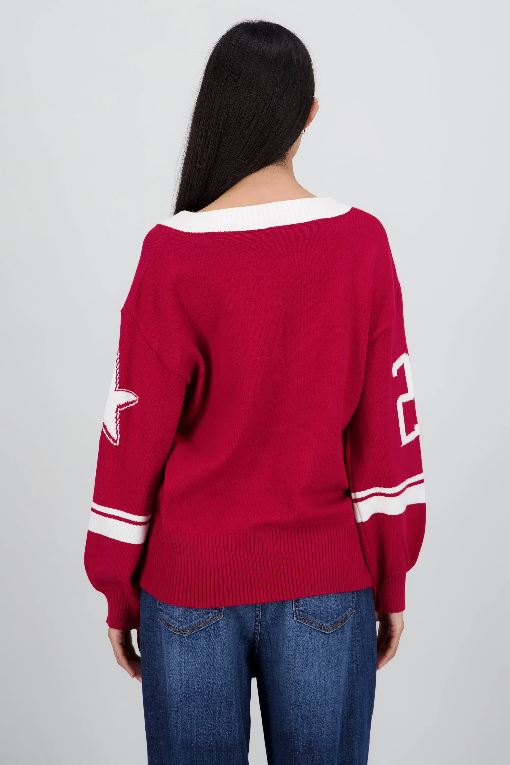 Sueter manga larga contraste numero sold by Shasa product image thumbnail 4