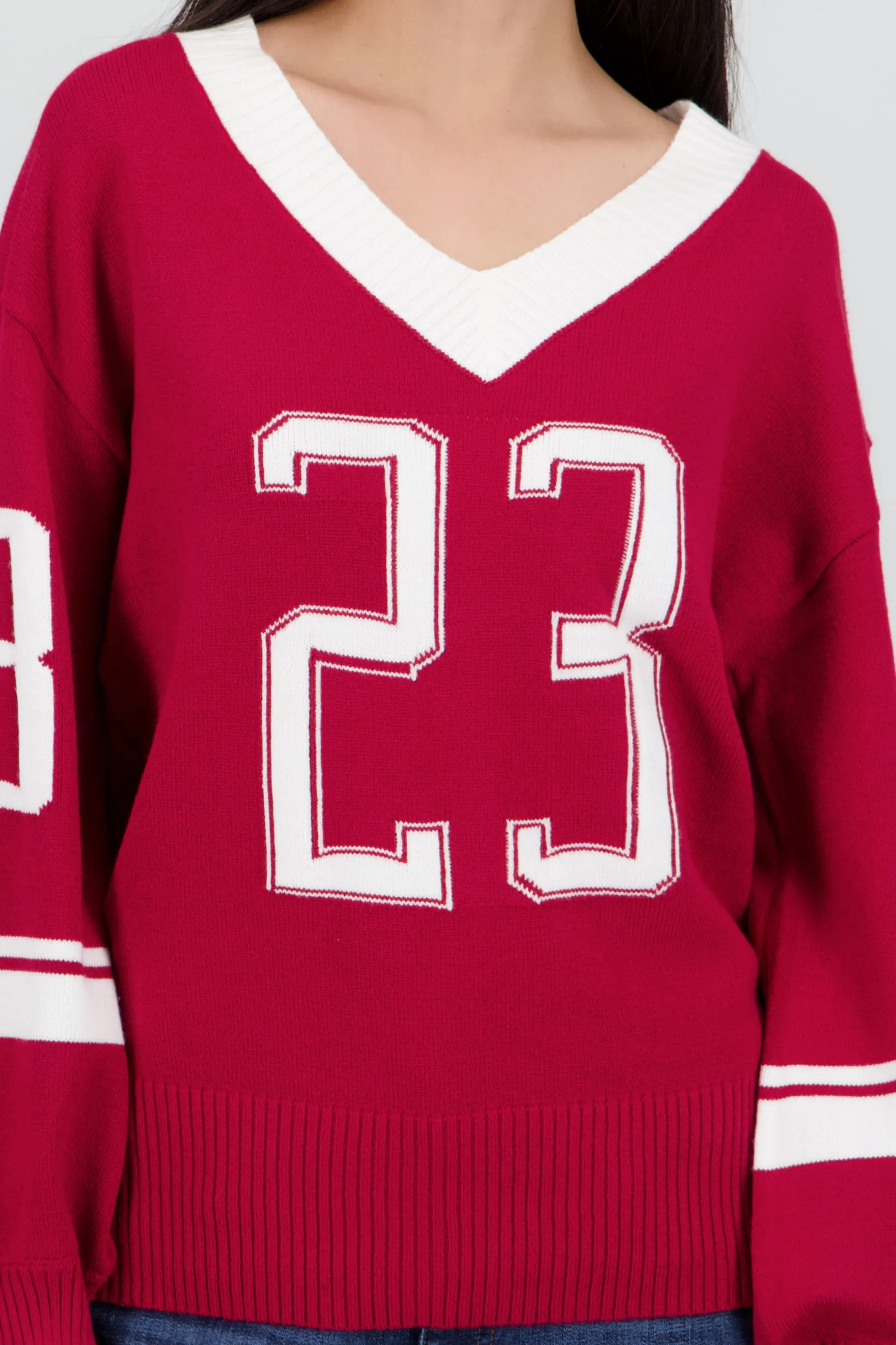 Sueter manga larga contraste numero sold by Shasa product image thumbnail 5