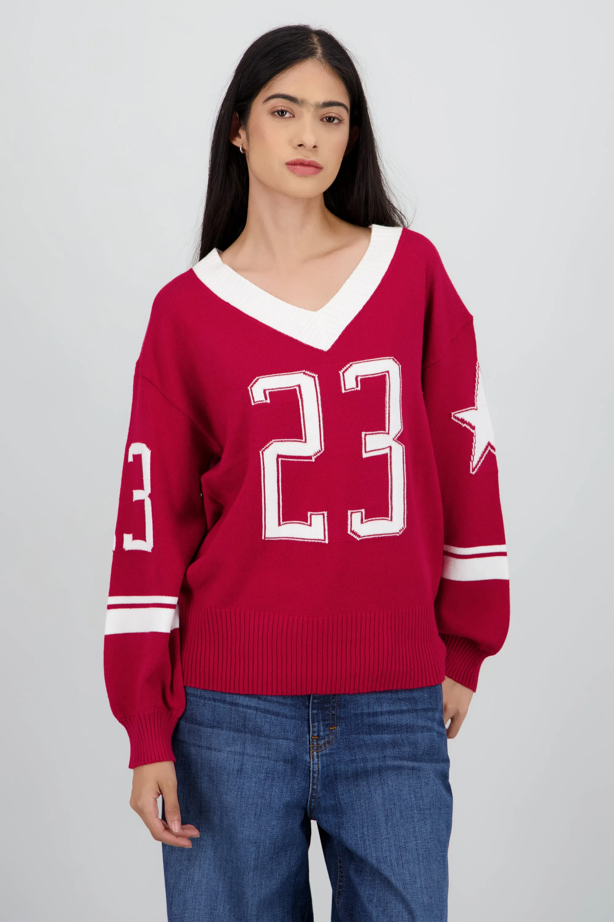 Sueter manga larga contraste numero sold by Shasa product image thumbnail 2