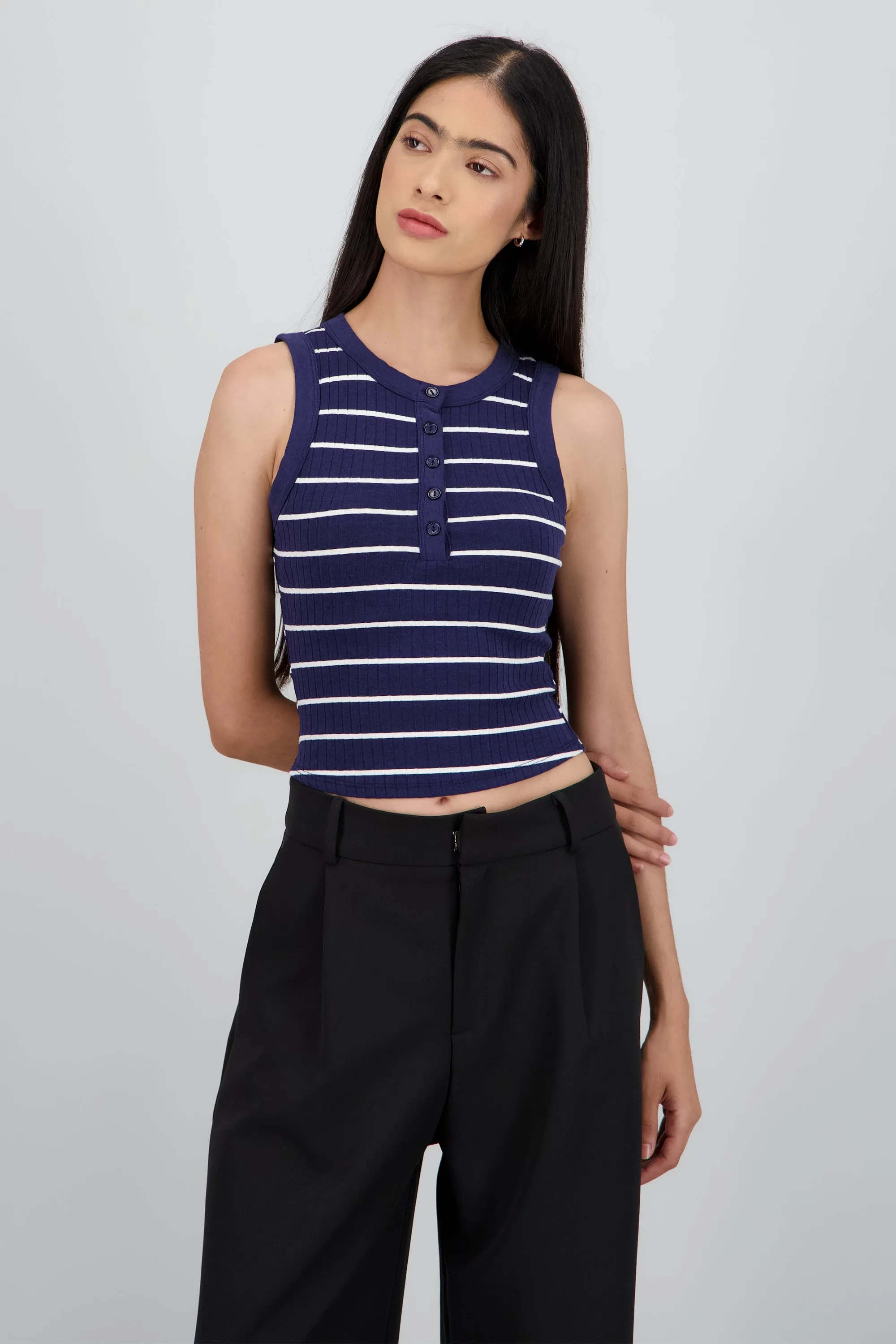 Tank top rayas rib sold by Shasa product image thumbnail 2