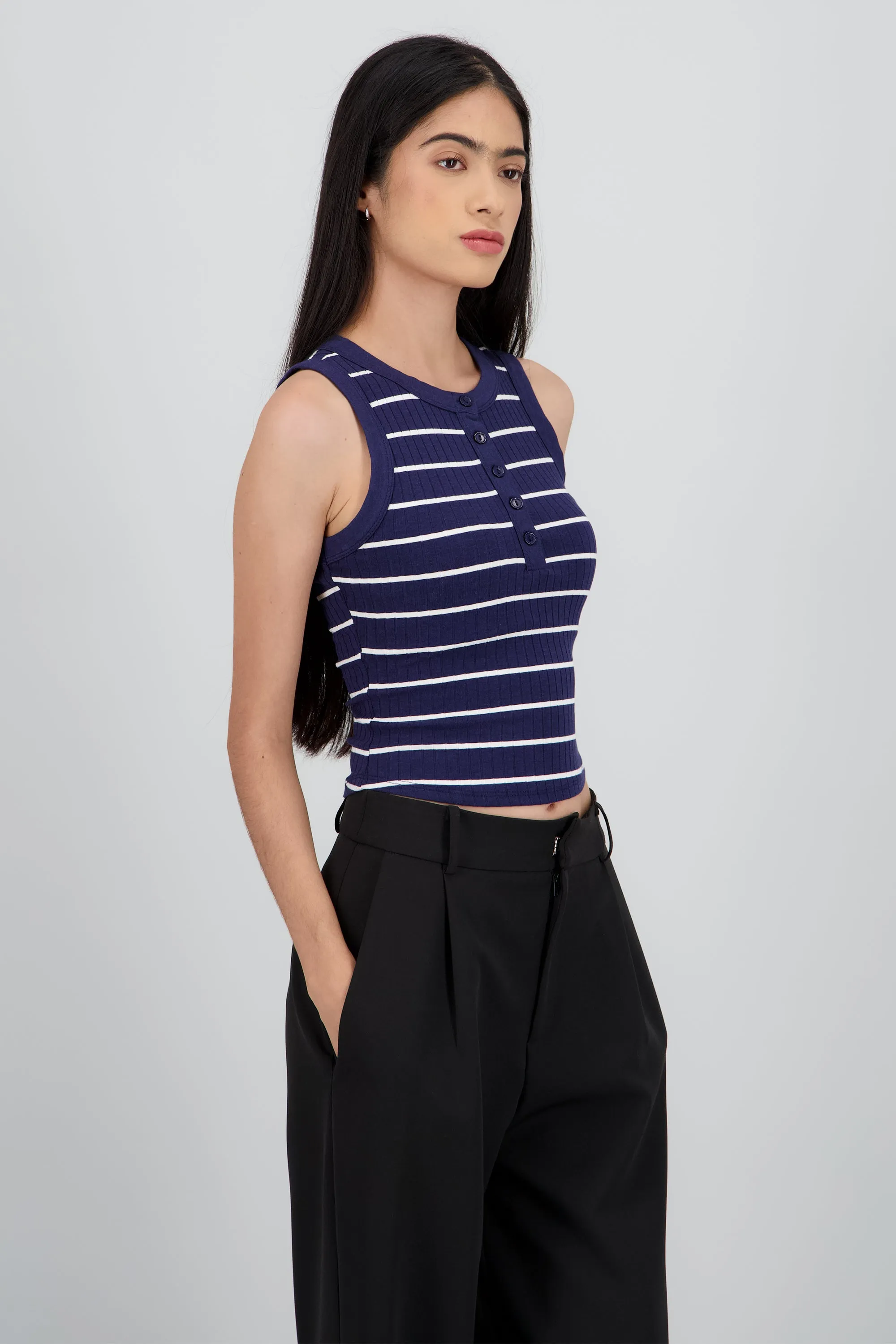 Tank top rayas rib sold by Shasa product image thumbnail 3