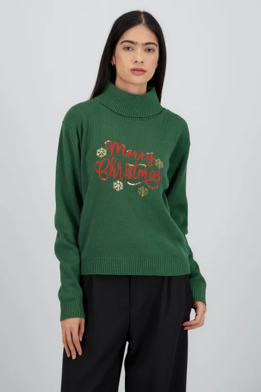 Sueter cuello alto merry christmas sold by Shasa