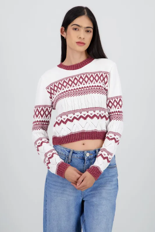 Sueter navideño suave grecas sold by Shasa