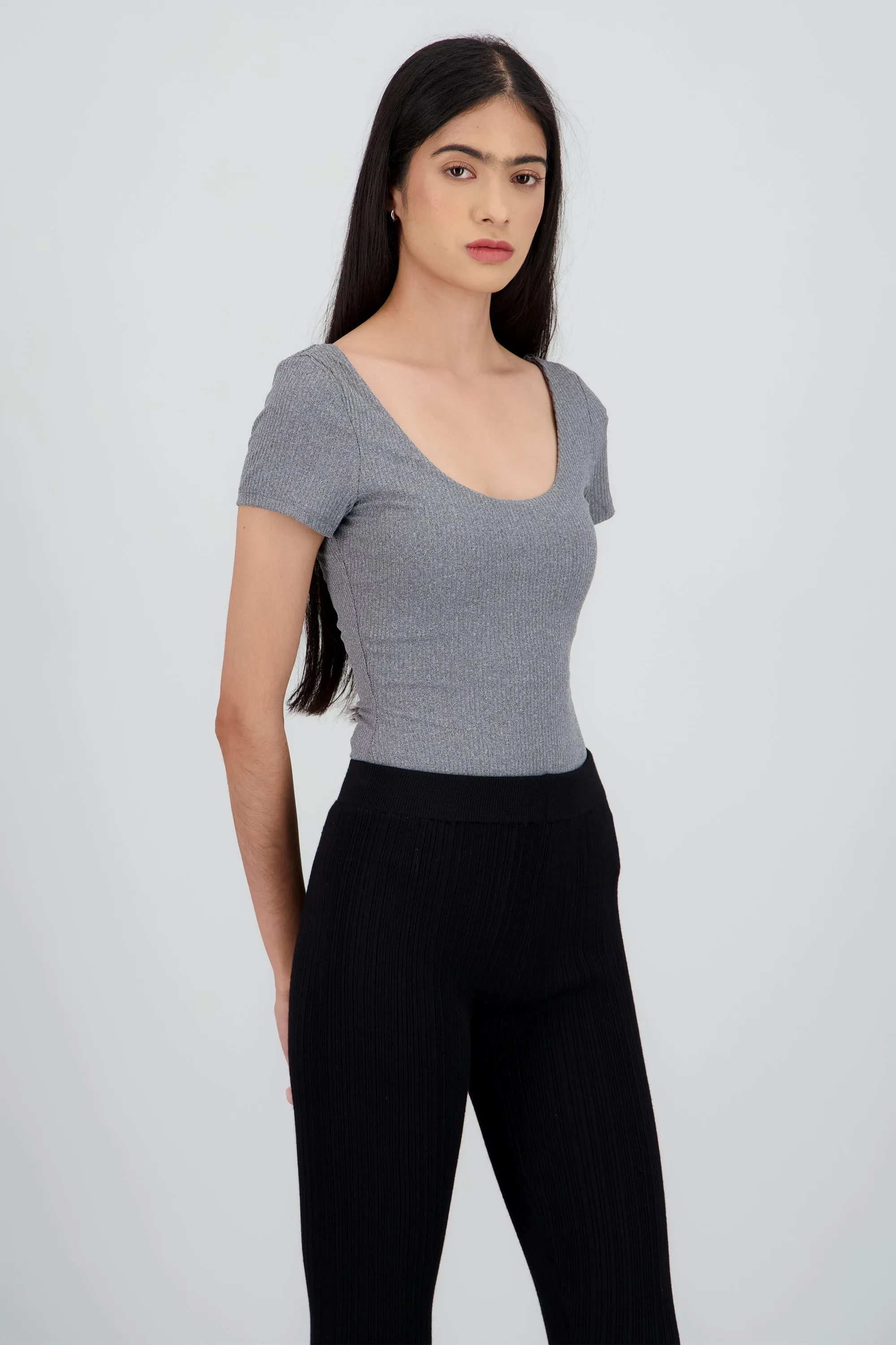 Bodysuit manga corta rib sold by Shasa product image thumbnail 2