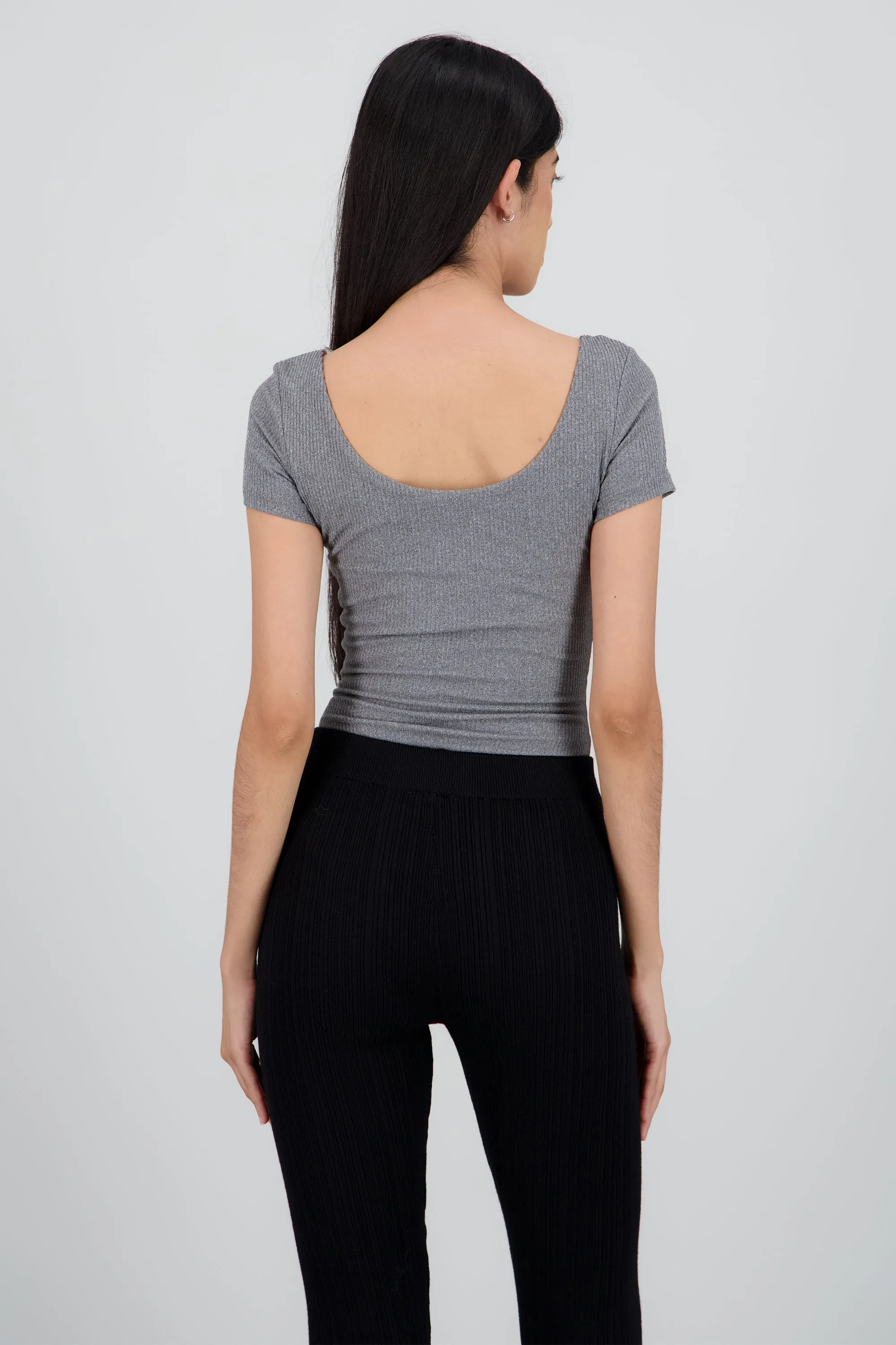 Bodysuit manga corta rib sold by Shasa product image thumbnail 3