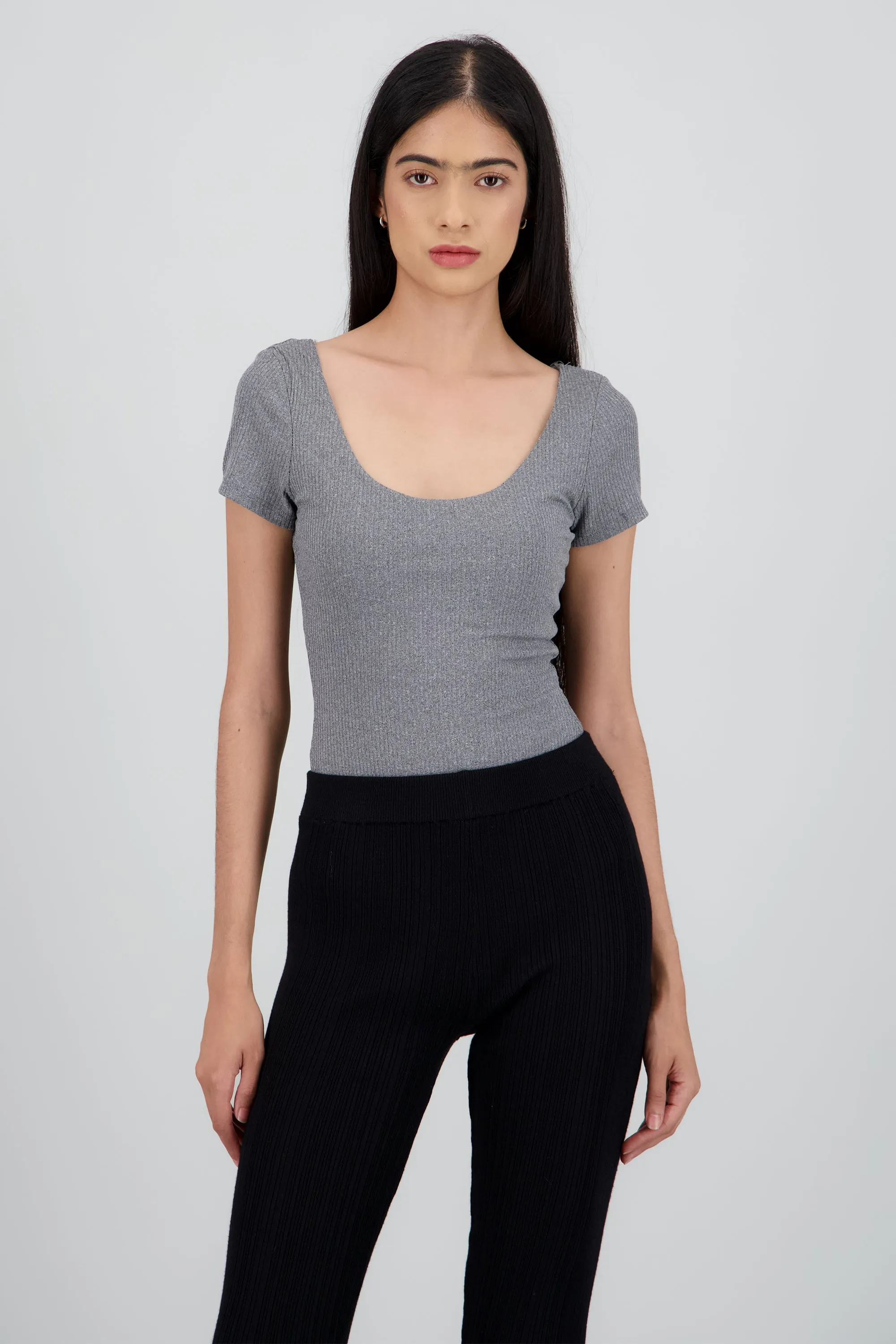 Bodysuit manga corta rib sold by Shasa