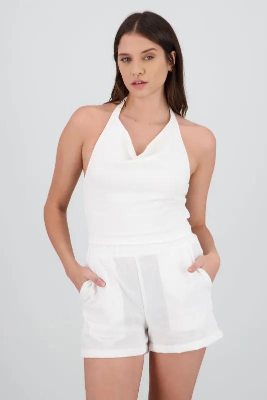 Top halter escote cascada sold by Shasa