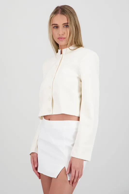 Saco crop detalle cuello sold by Shasa