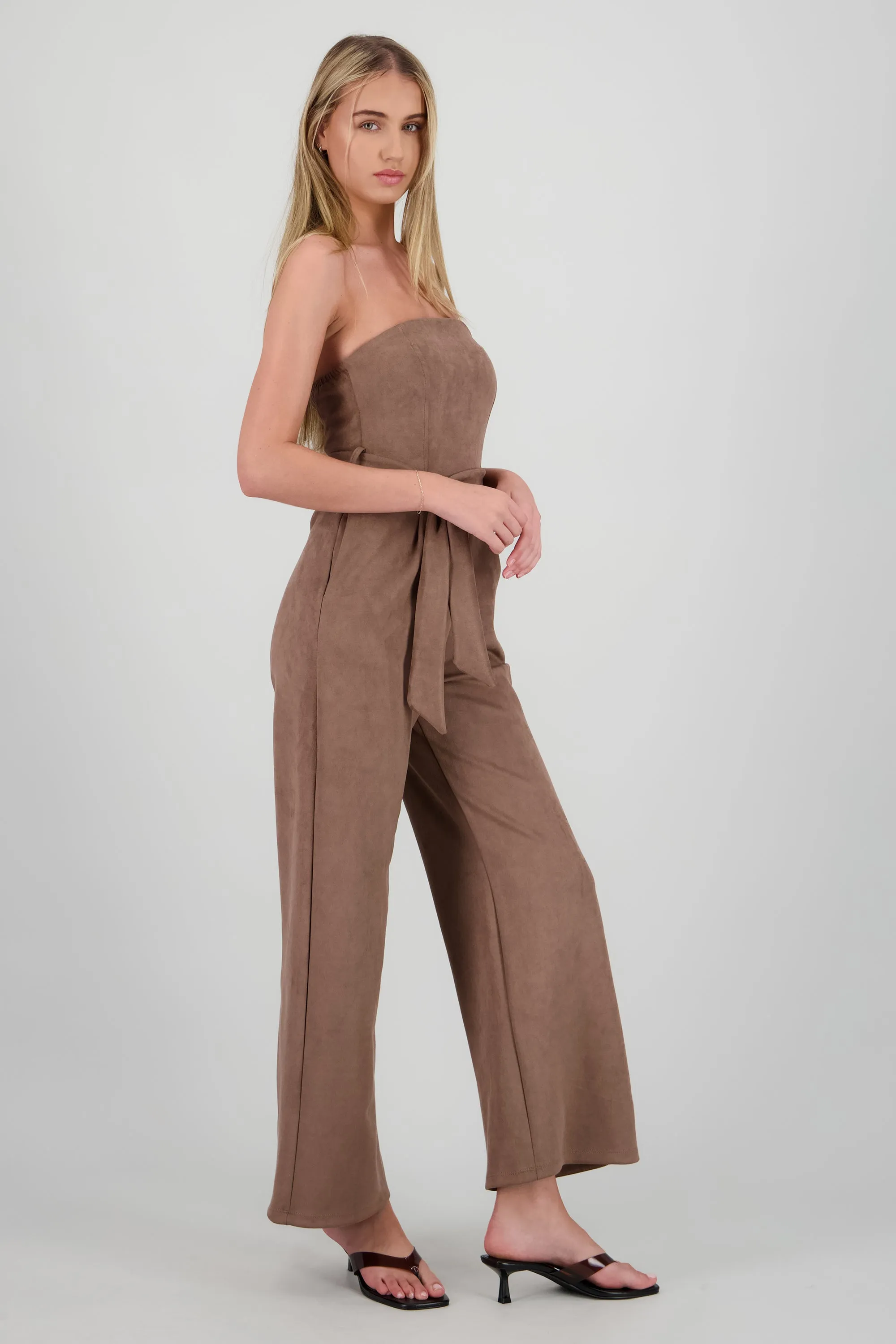Jumpsuit strapless de suede sold by Shasa product image thumbnail 3