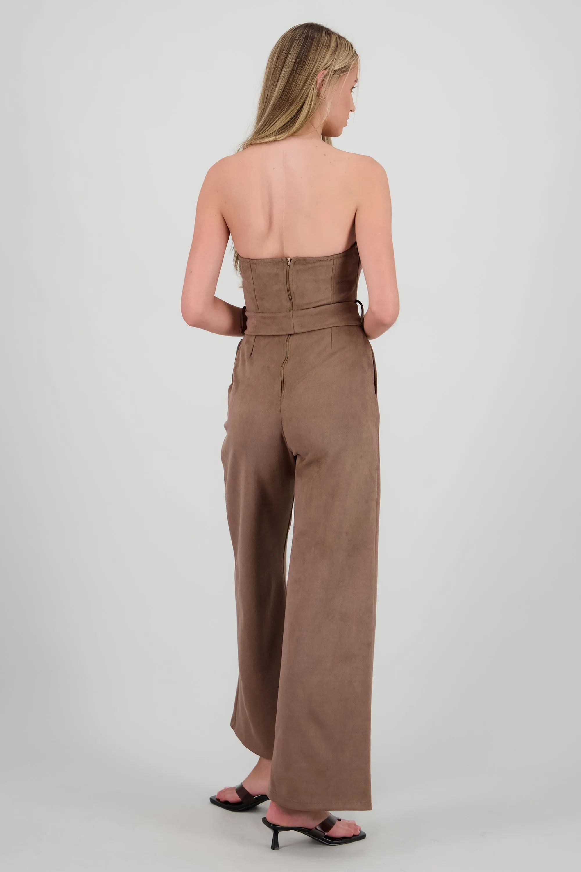 Jumpsuit strapless de suede sold by Shasa product image thumbnail 4