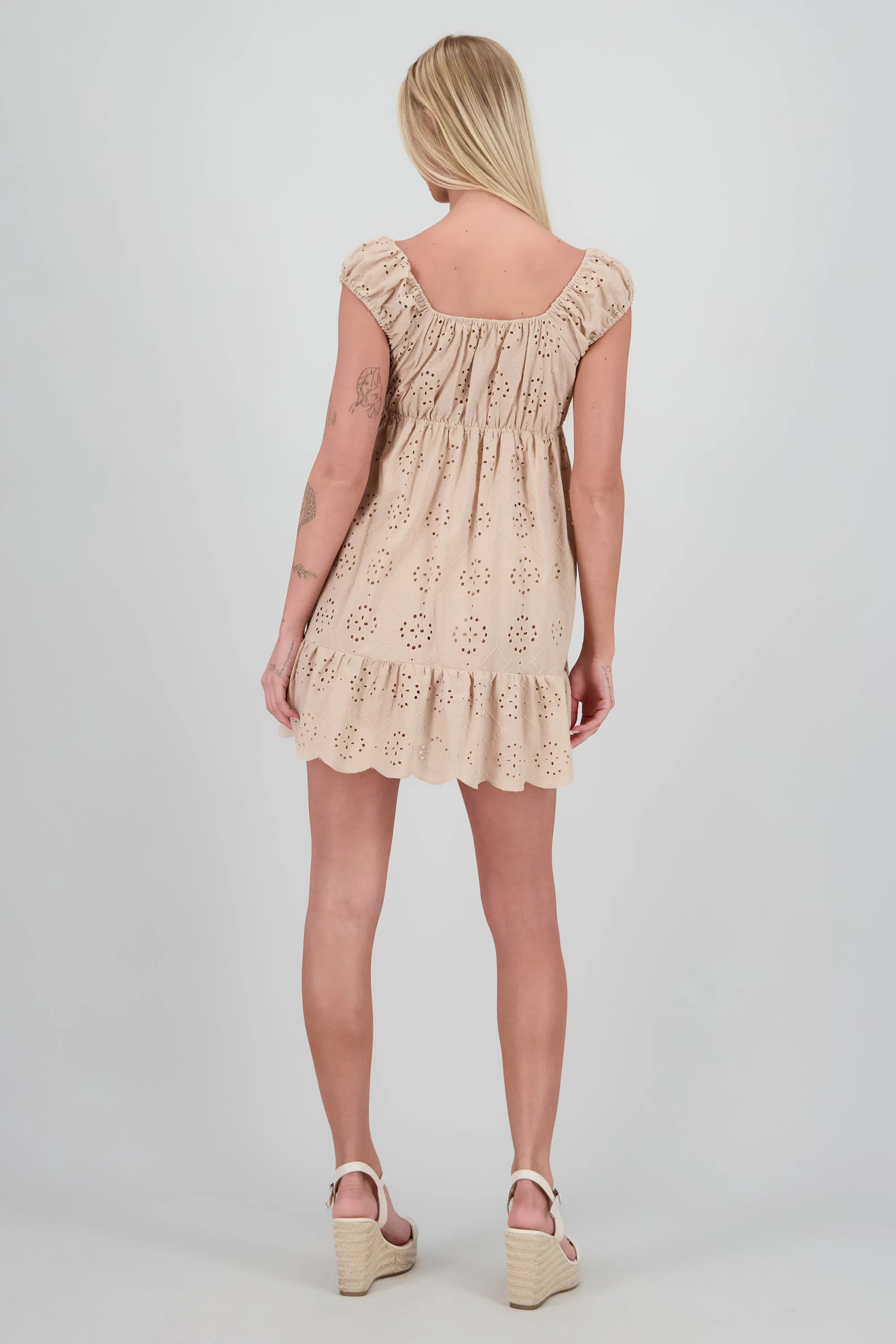 Vestido mini con manga detalle frunce sold by Shasa product image thumbnail 4