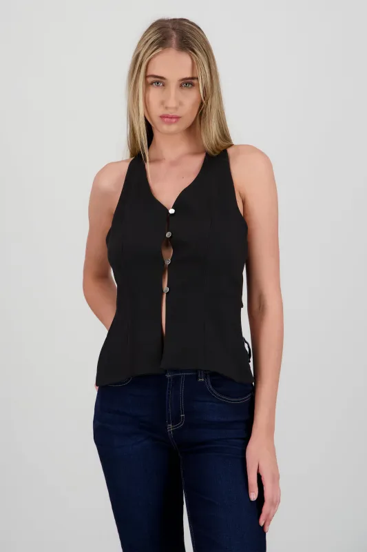 Top halter detalle botones sold by Shasa