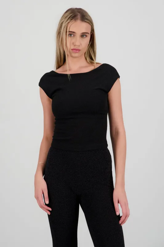 Top brillos escote en espalda sold by Shasa