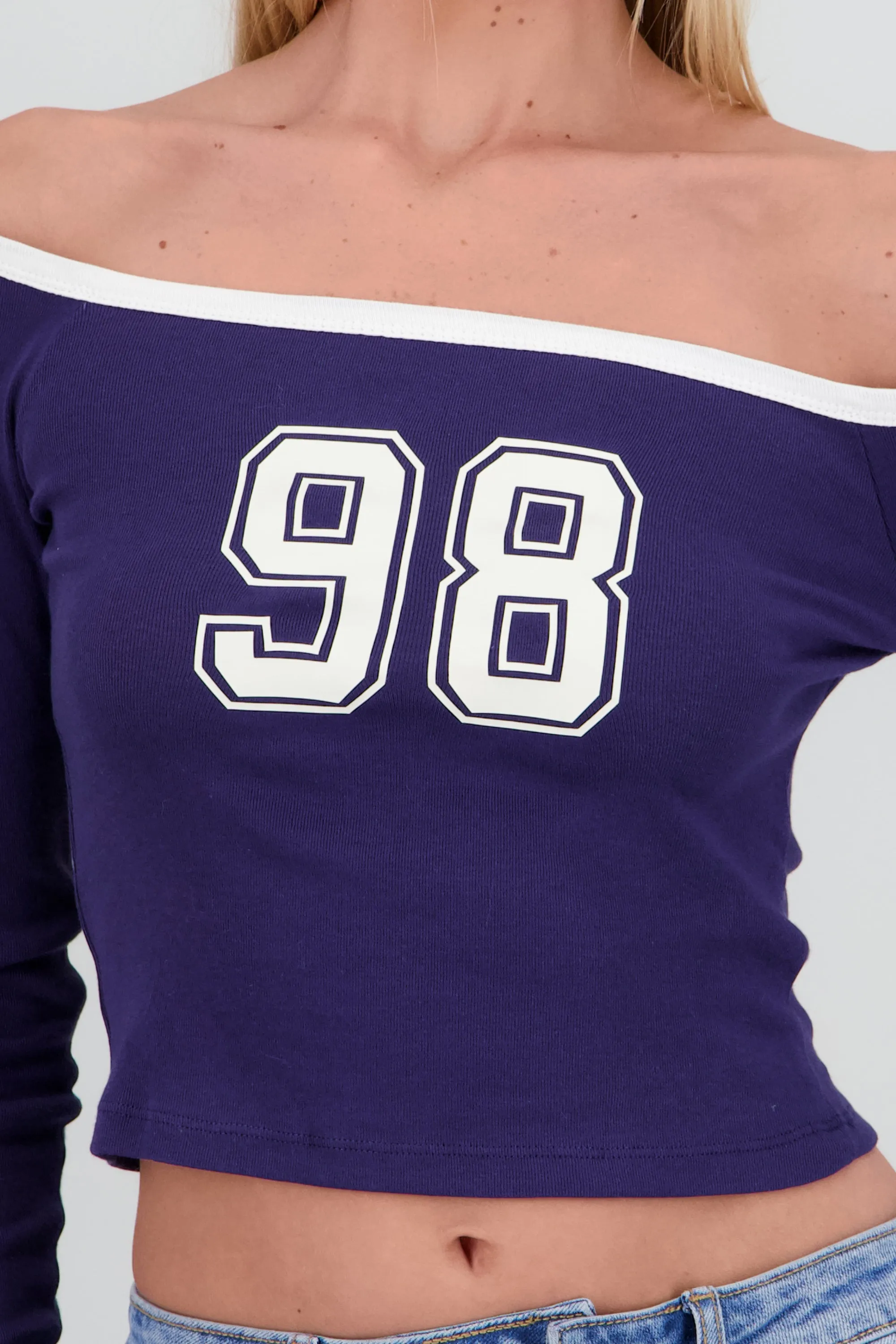 Playera off shoulder numero sold by Shasa product image thumbnail 5