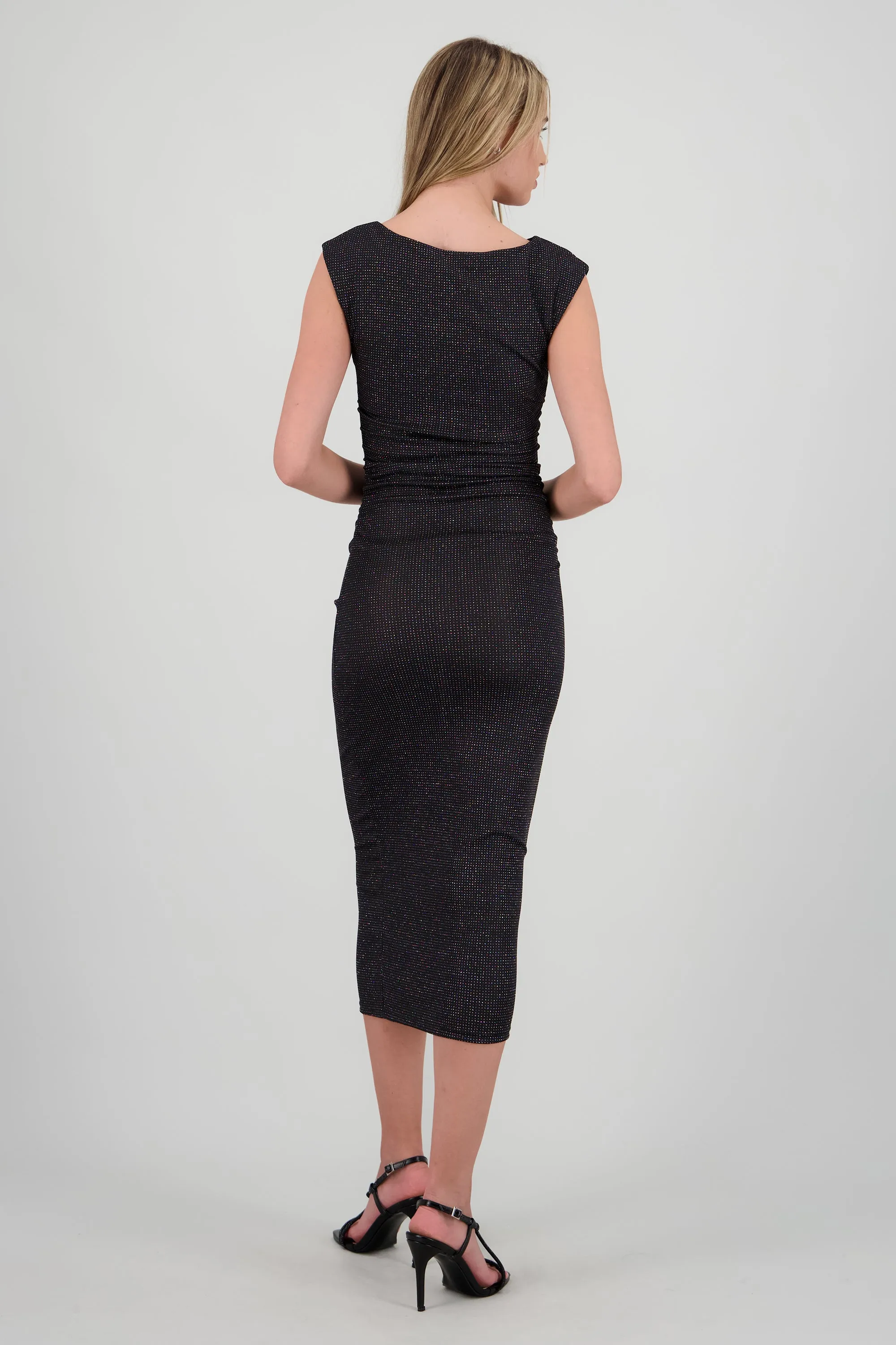 Vestido midi de brillos sin mangas sold by Shasa product image thumbnail 4