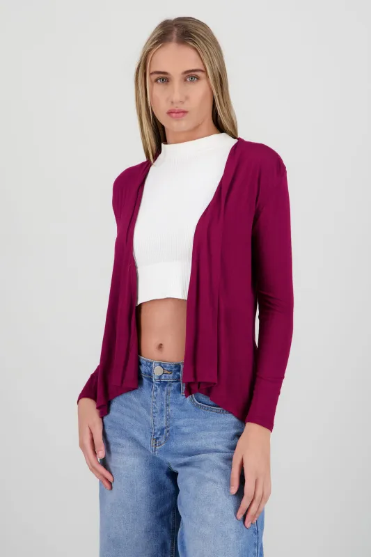 Cárdigan Corto Caída Cascada Manga Larga sold by Shasa