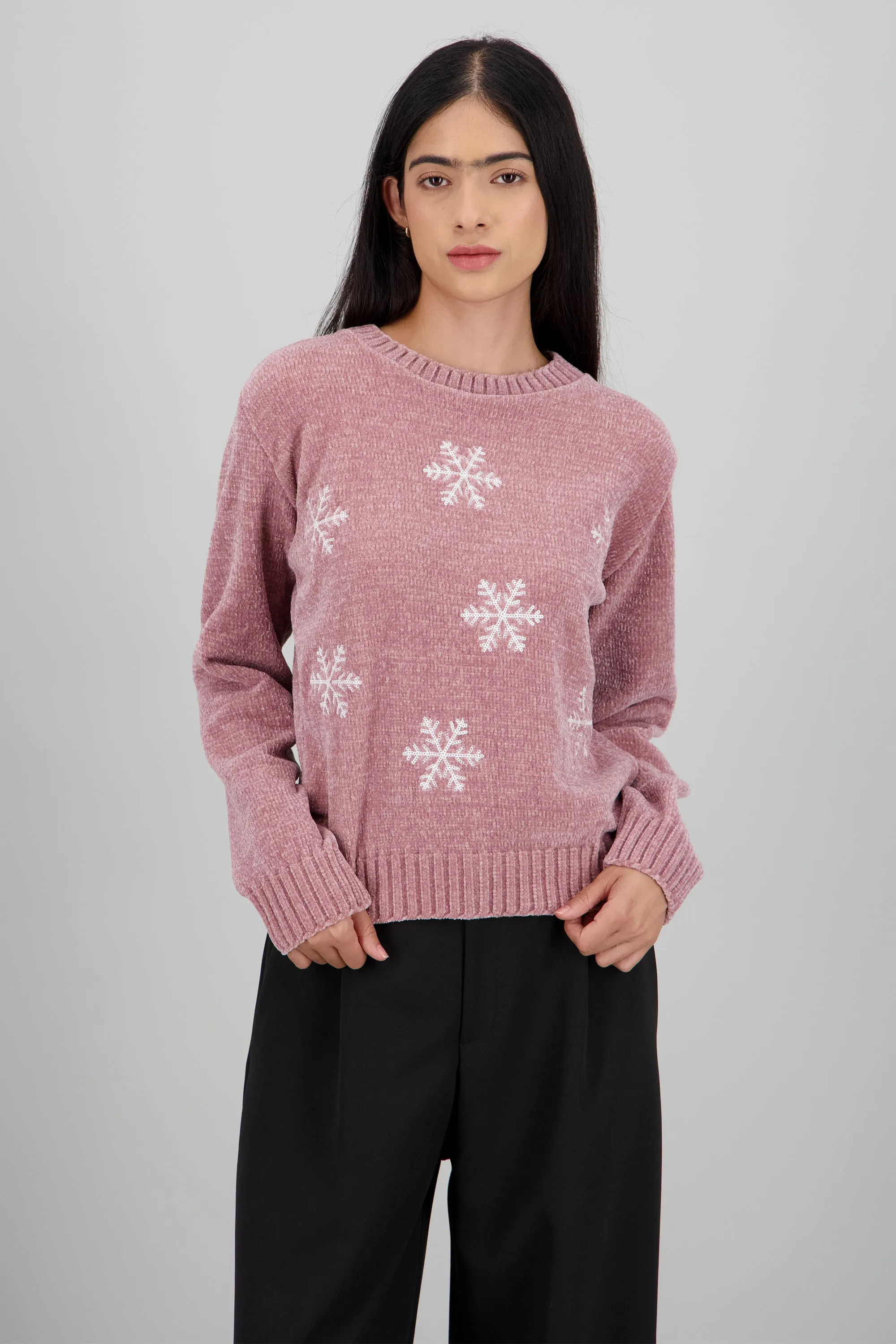 Sueter navideño copos sold by Shasa