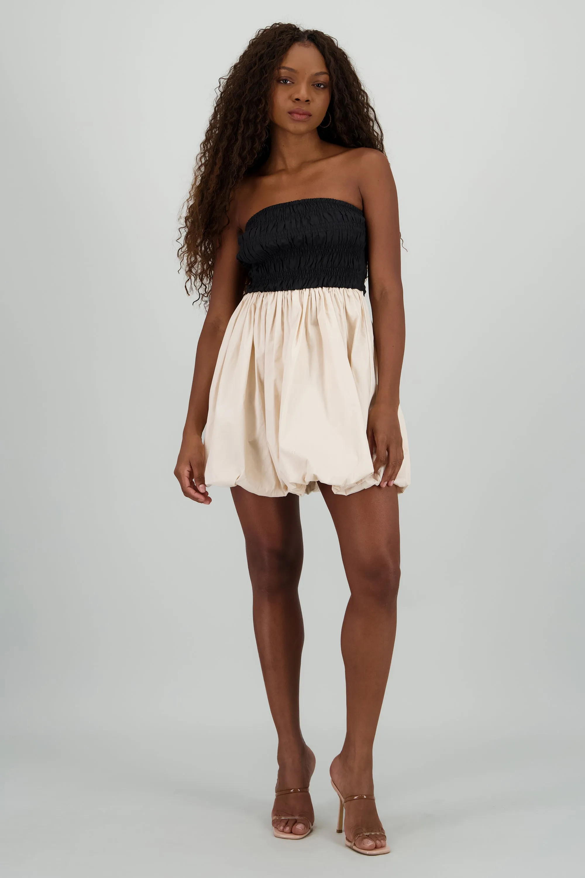 Vestido strapless buble contraste sold by Shasa product image thumbnail 2