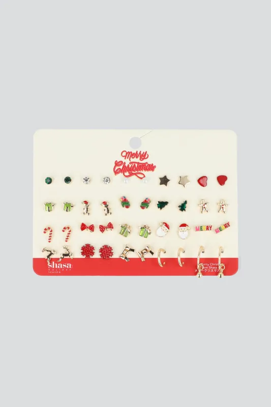 20 PR ARETES FIGURAS NAVIDEÑAS sold by Shasa