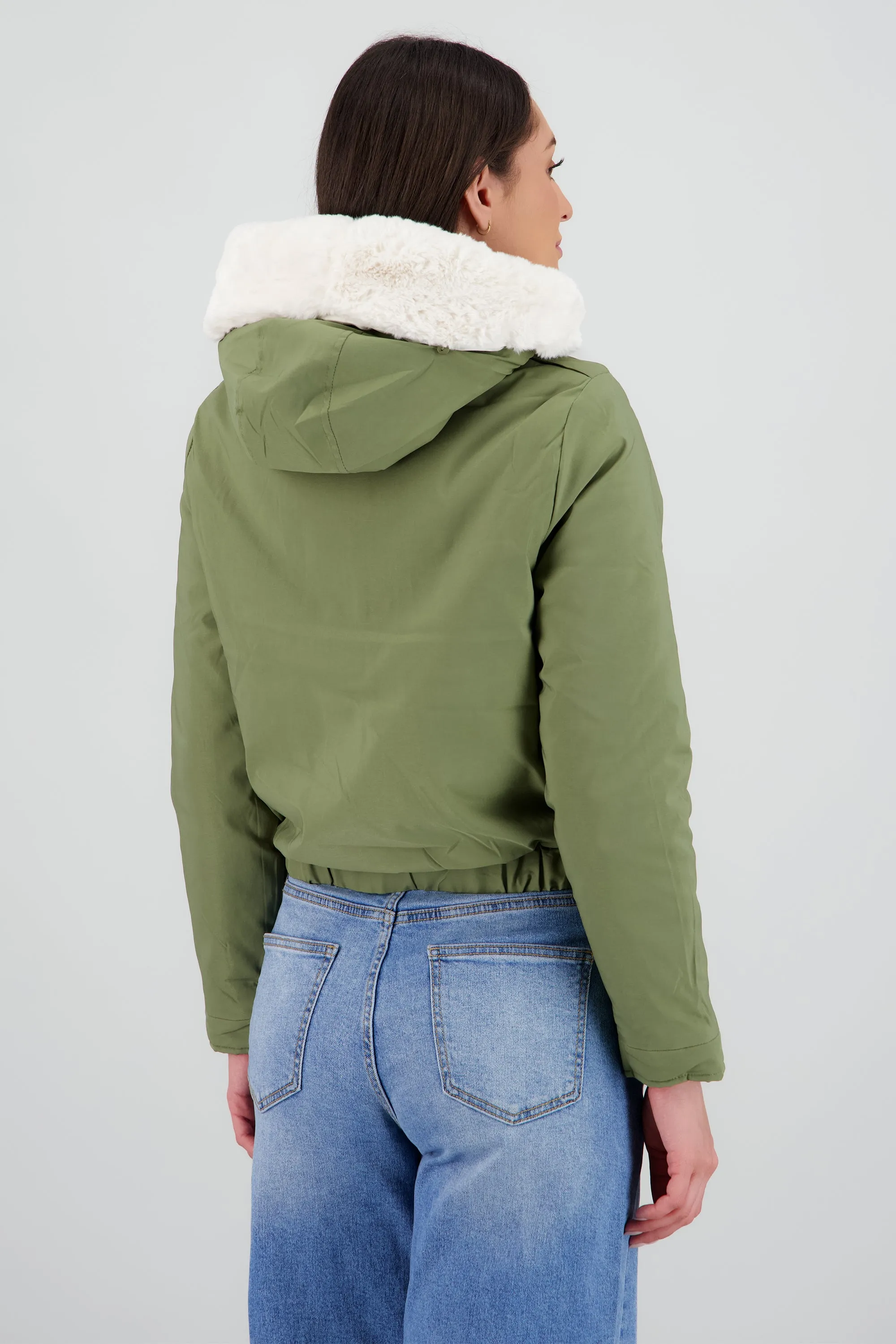 Chamarra con bolsas peluche en gorro sold by Shasa product image thumbnail 4