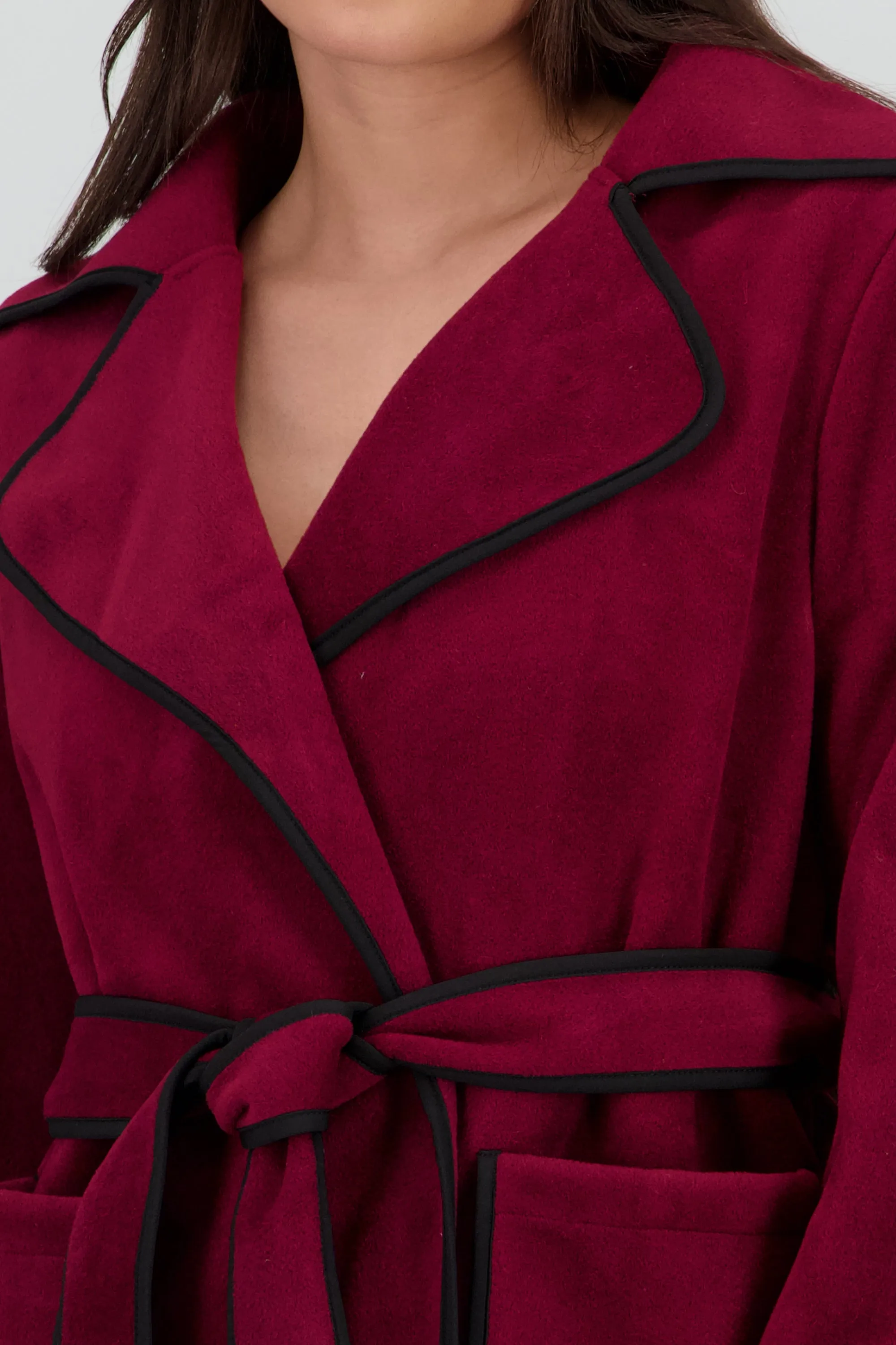 Abrigo corto detalle contraste laso sold by Shasa product image thumbnail 5