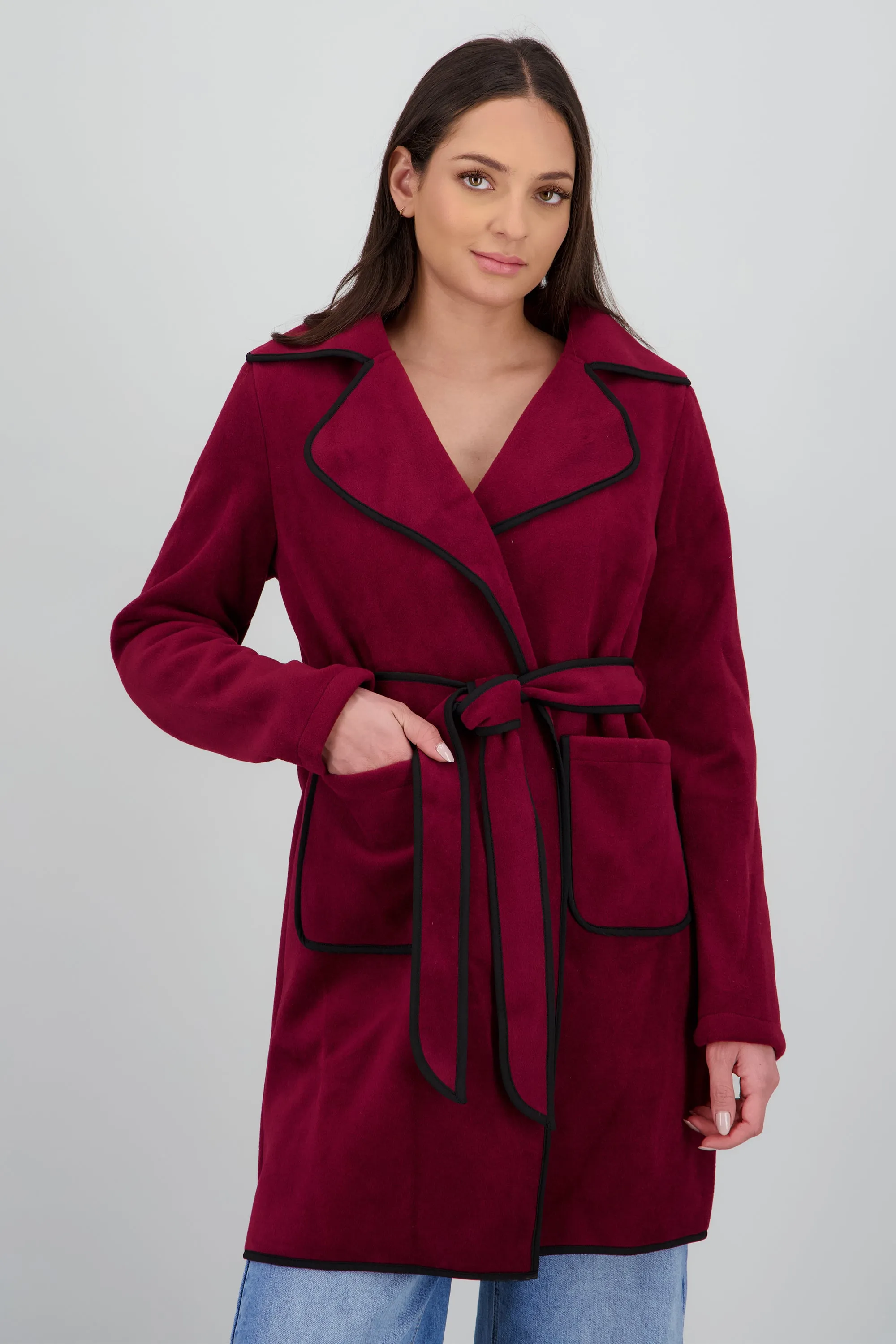 Abrigo corto detalle contraste laso sold by Shasa product image thumbnail 2