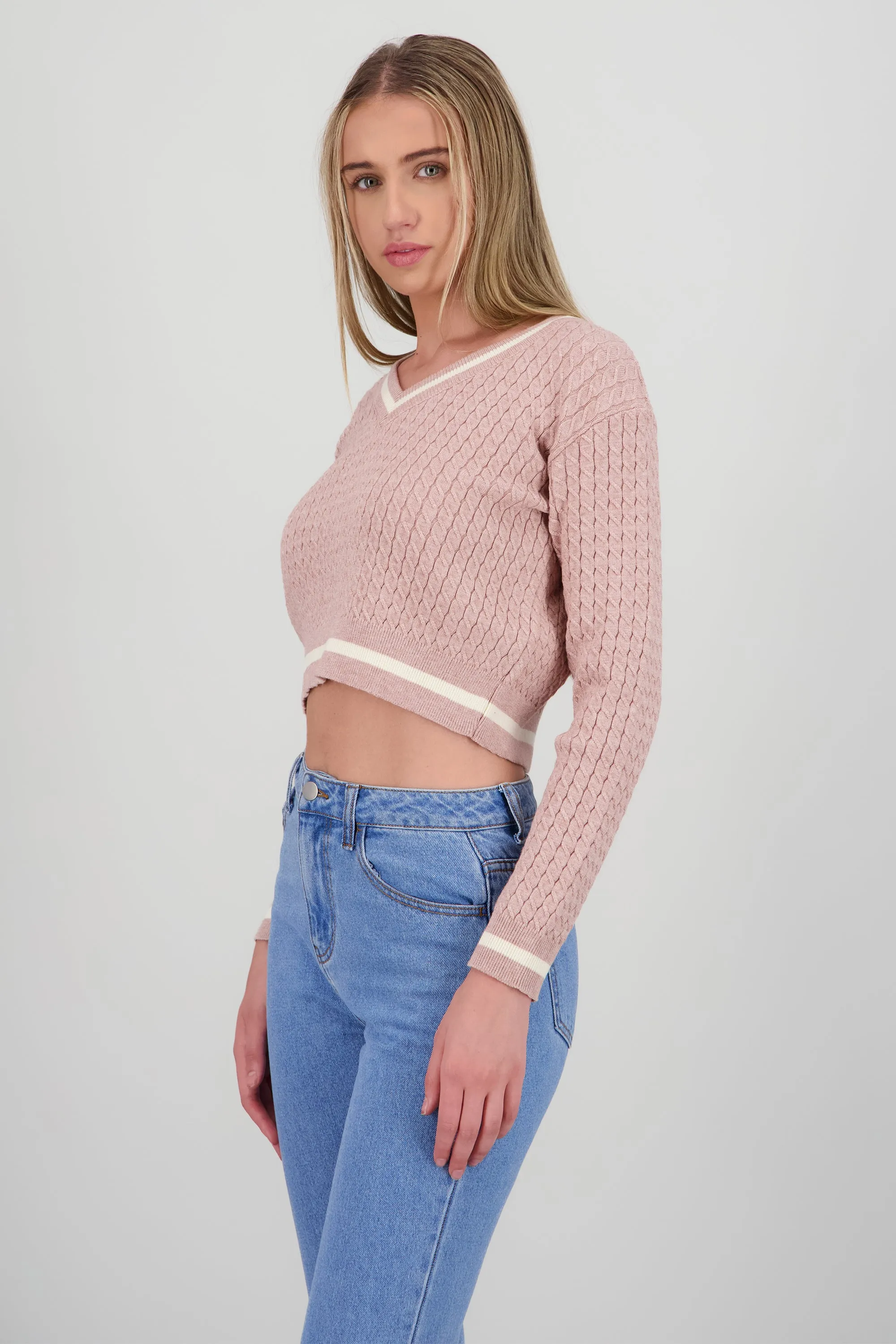 Sueter cardigan con contraste sold by Shasa product image thumbnail 3