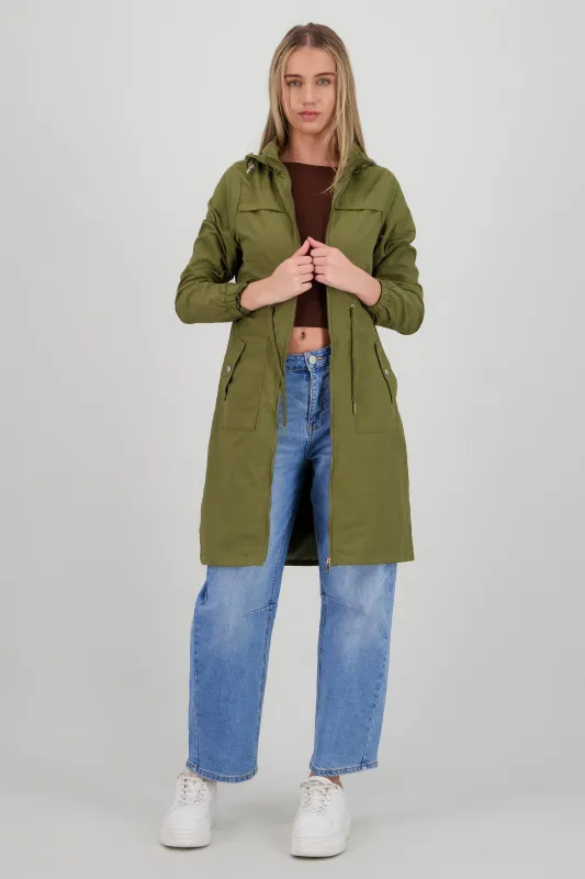 Gabardina midi con gorro sold by Shasa