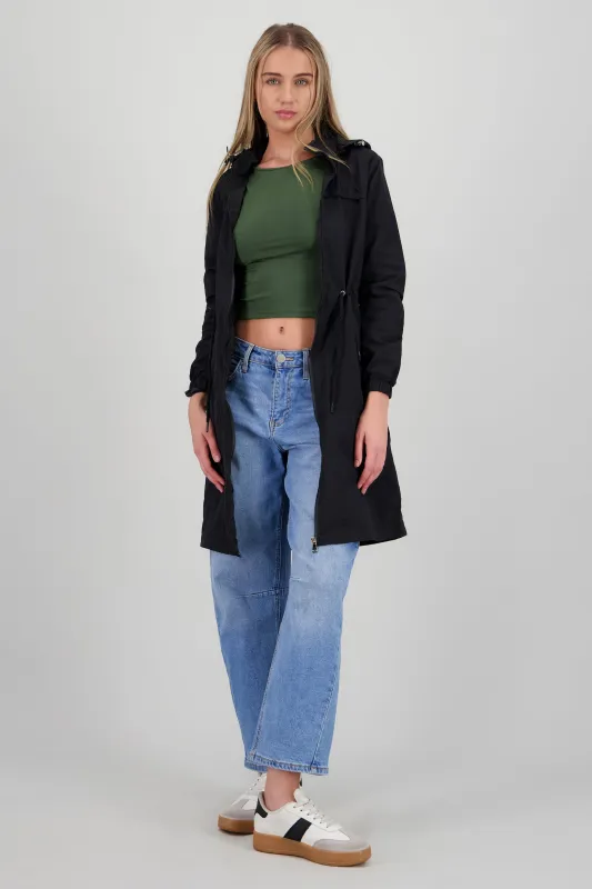 Gabardina midi con gorro sold by Shasa