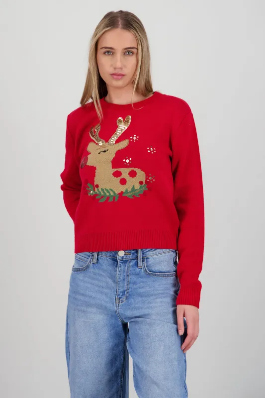 Sueter reno detalle lentejuela sold by Shasa