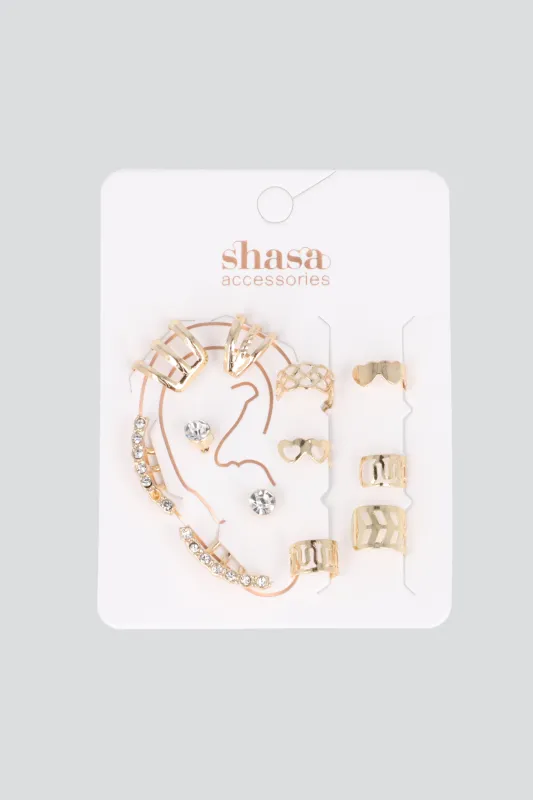 SET EARCUFFS ARETES sold by Shasa