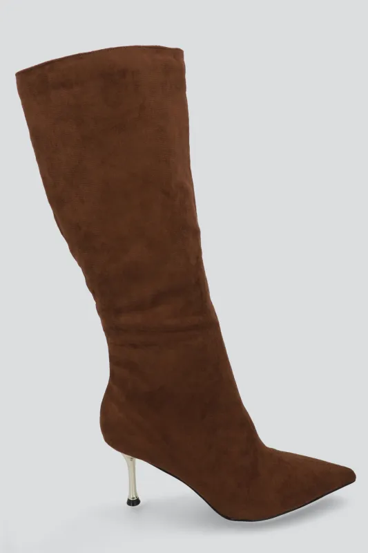 Bota tacon transparente pelo sold by Shasa