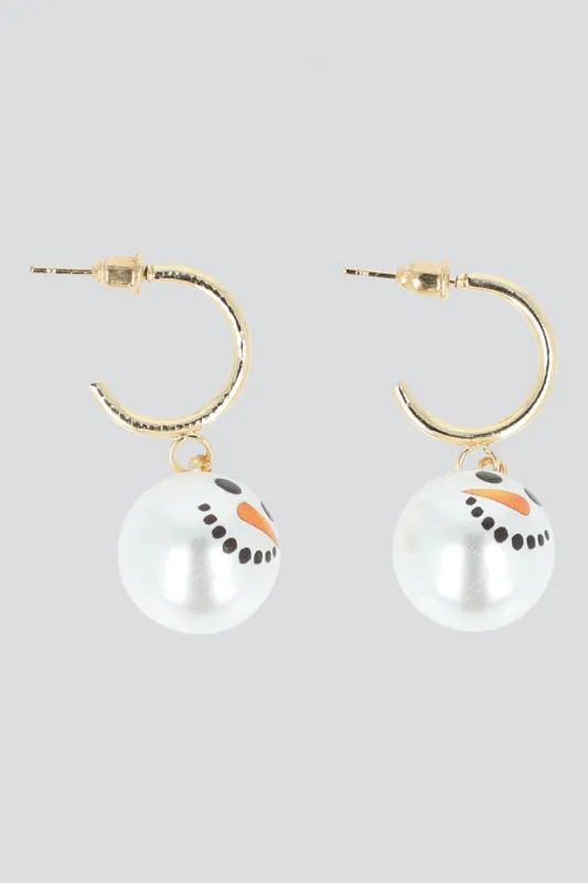 Arracadas muñeco de nieve sold by Shasa