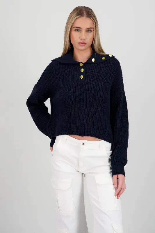 Sueter cuello capa botones sold by Shasa