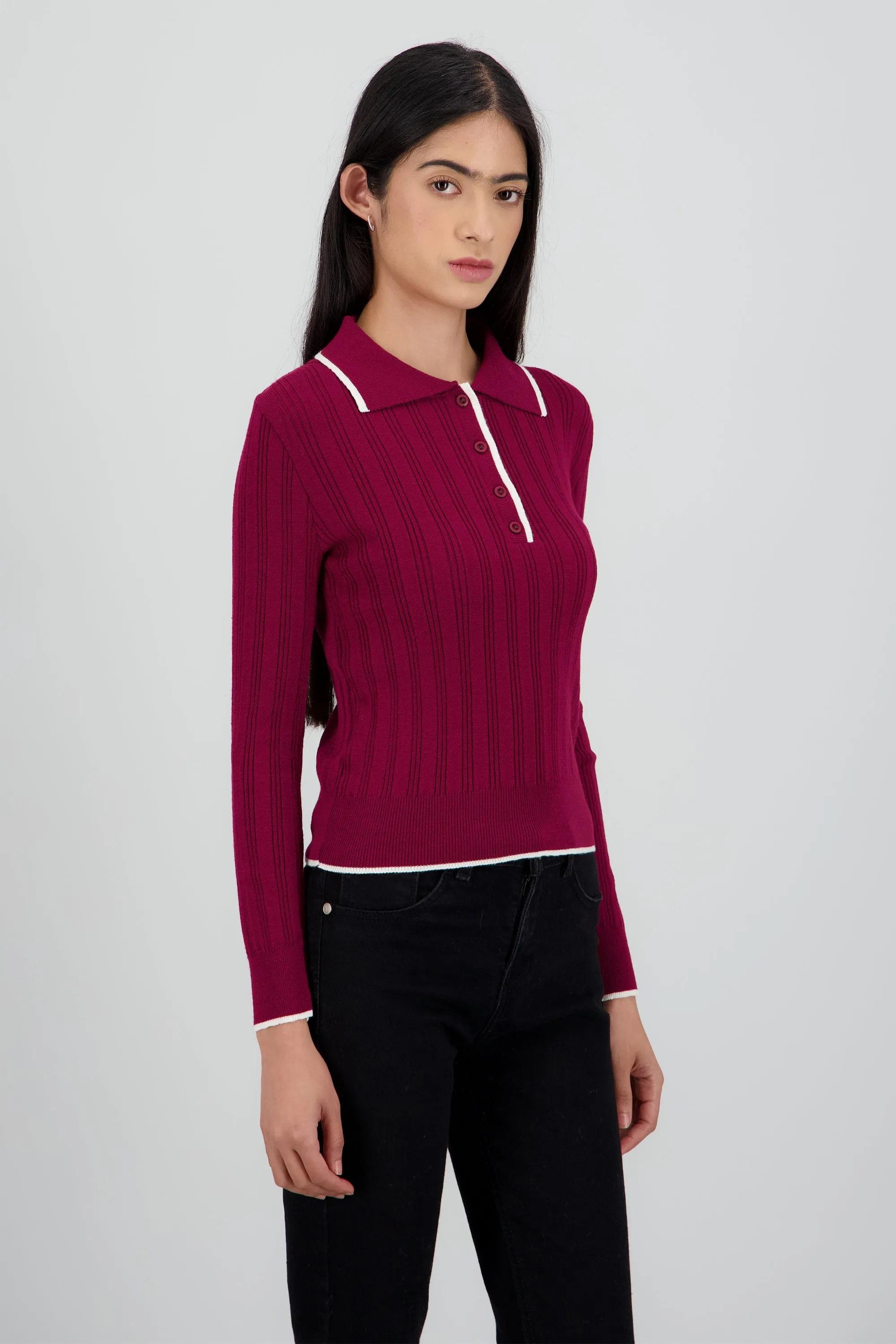 Top punto acanalado contraste sold by Shasa product image thumbnail 3