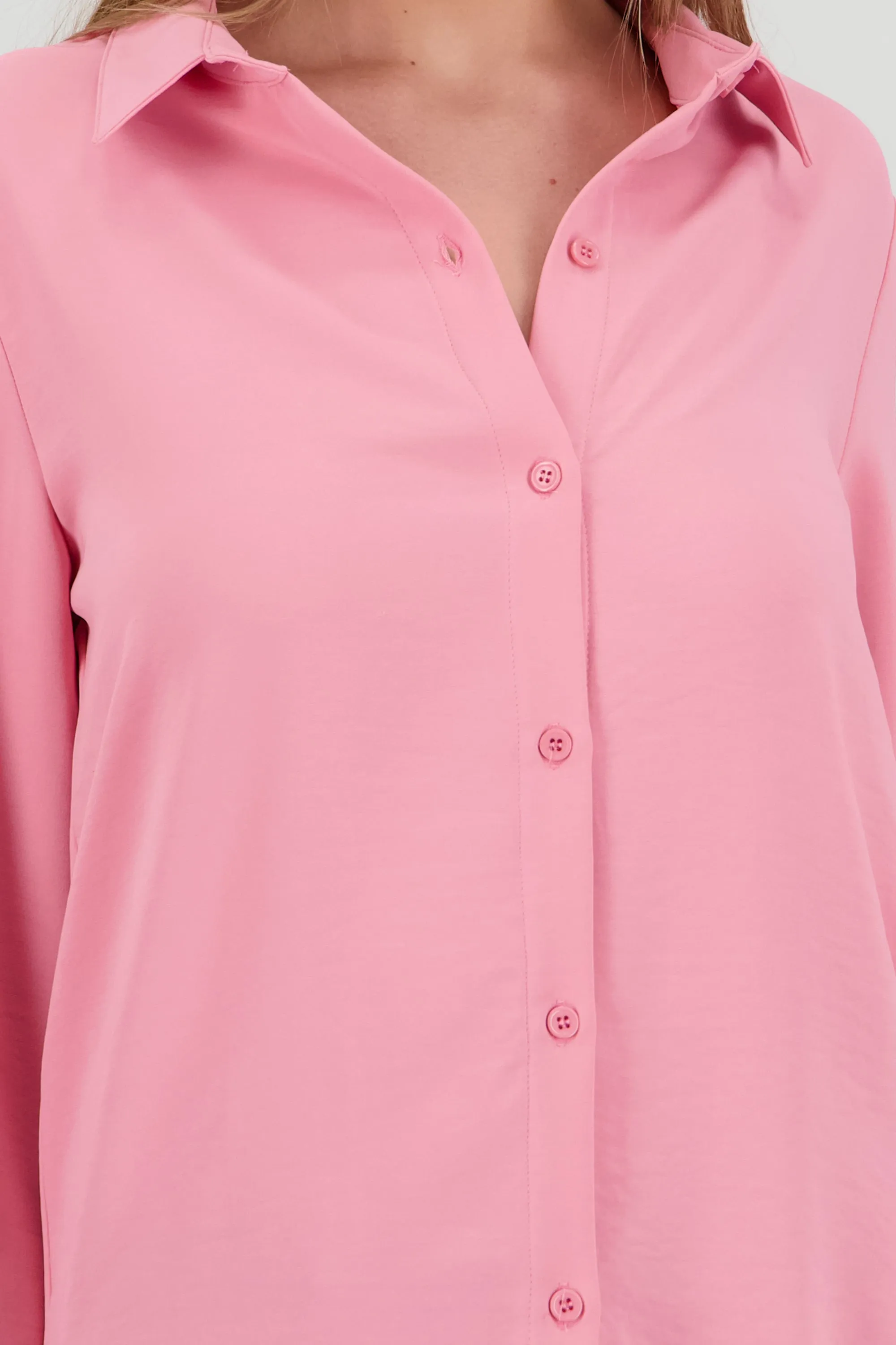 Camisa lisa manga larga botones sold by Shasa product image thumbnail 5