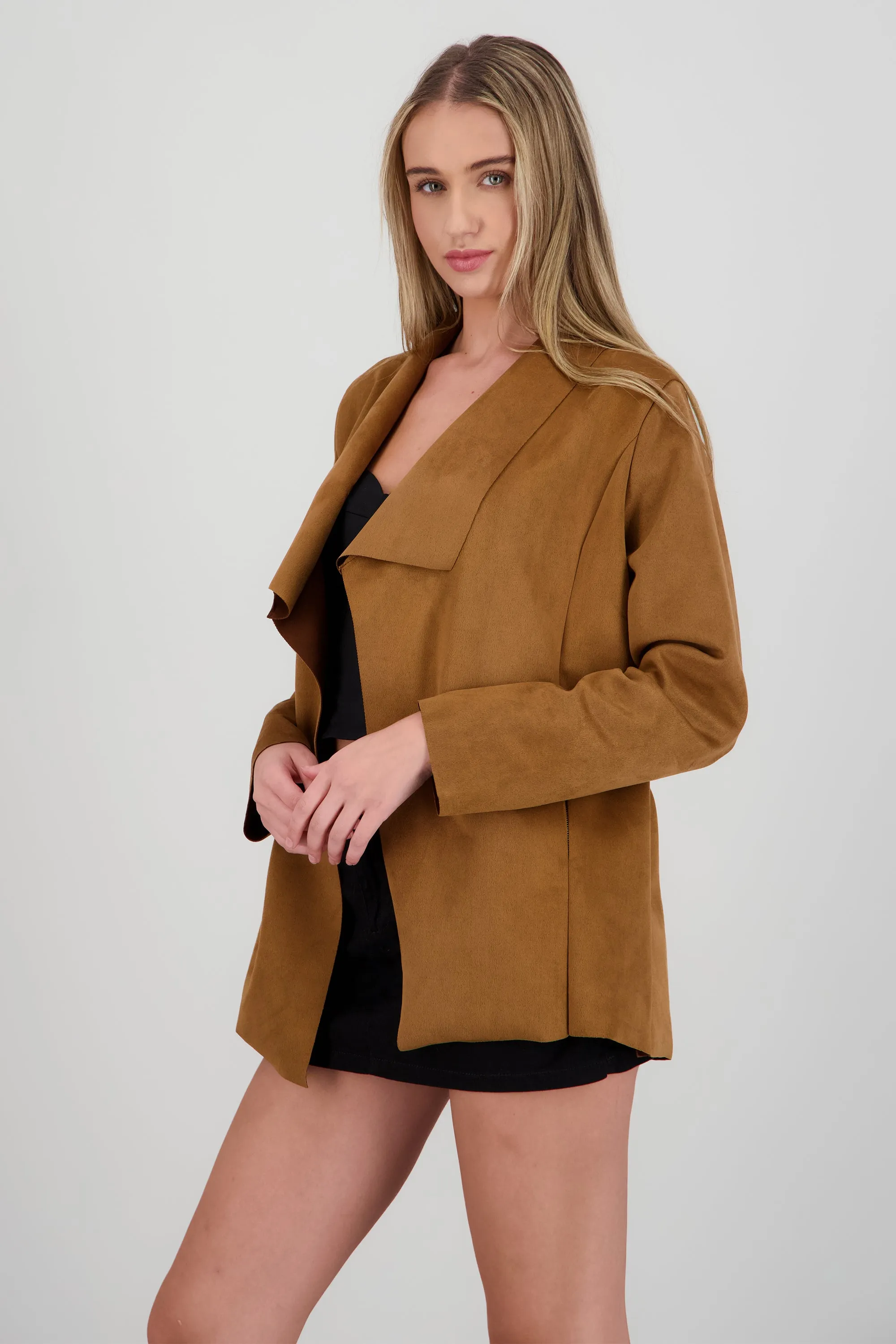Saco de suede con solapa sold by Shasa product image thumbnail 3
