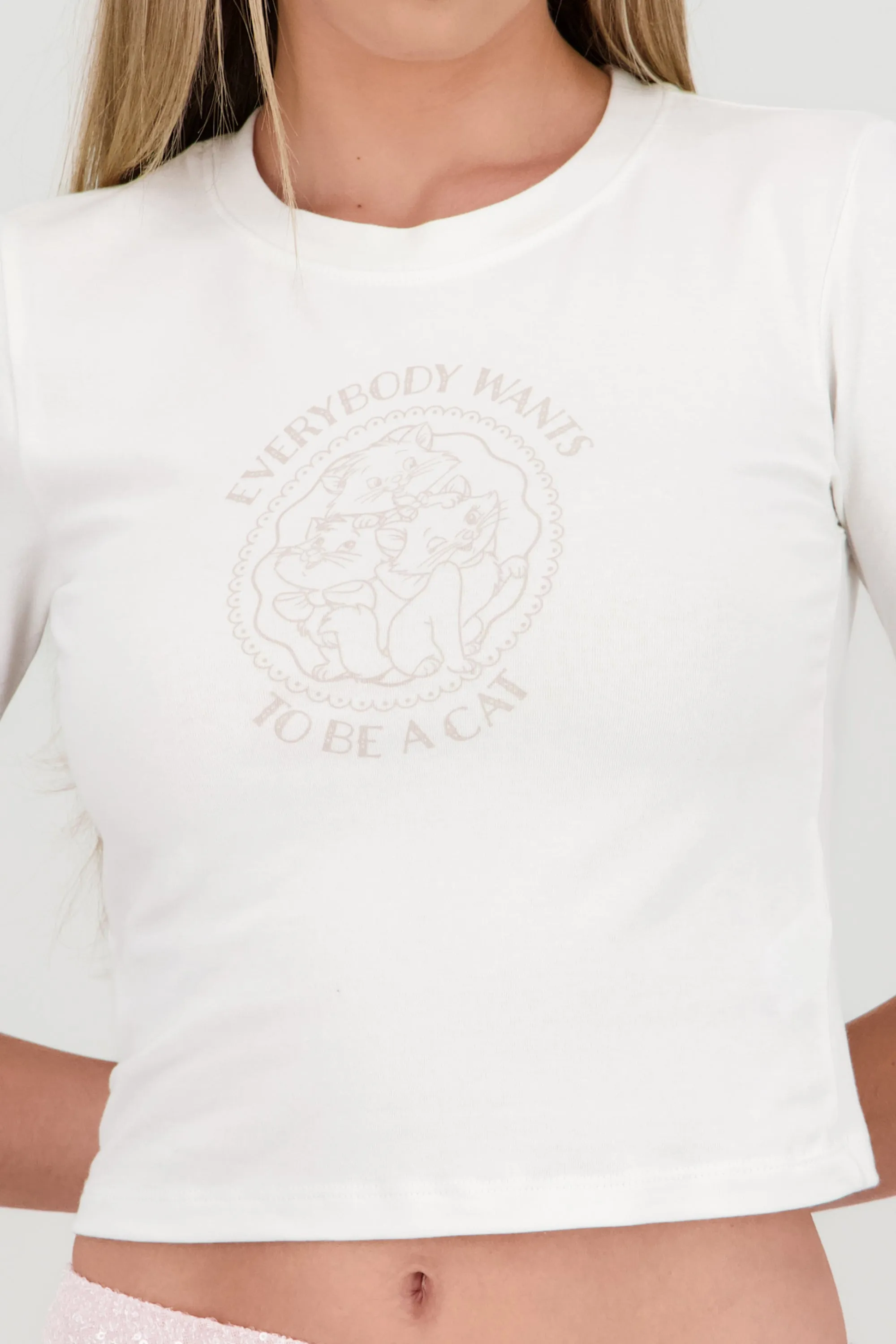 Crop aristogatos manga corta sold by Shasa product image thumbnail 5