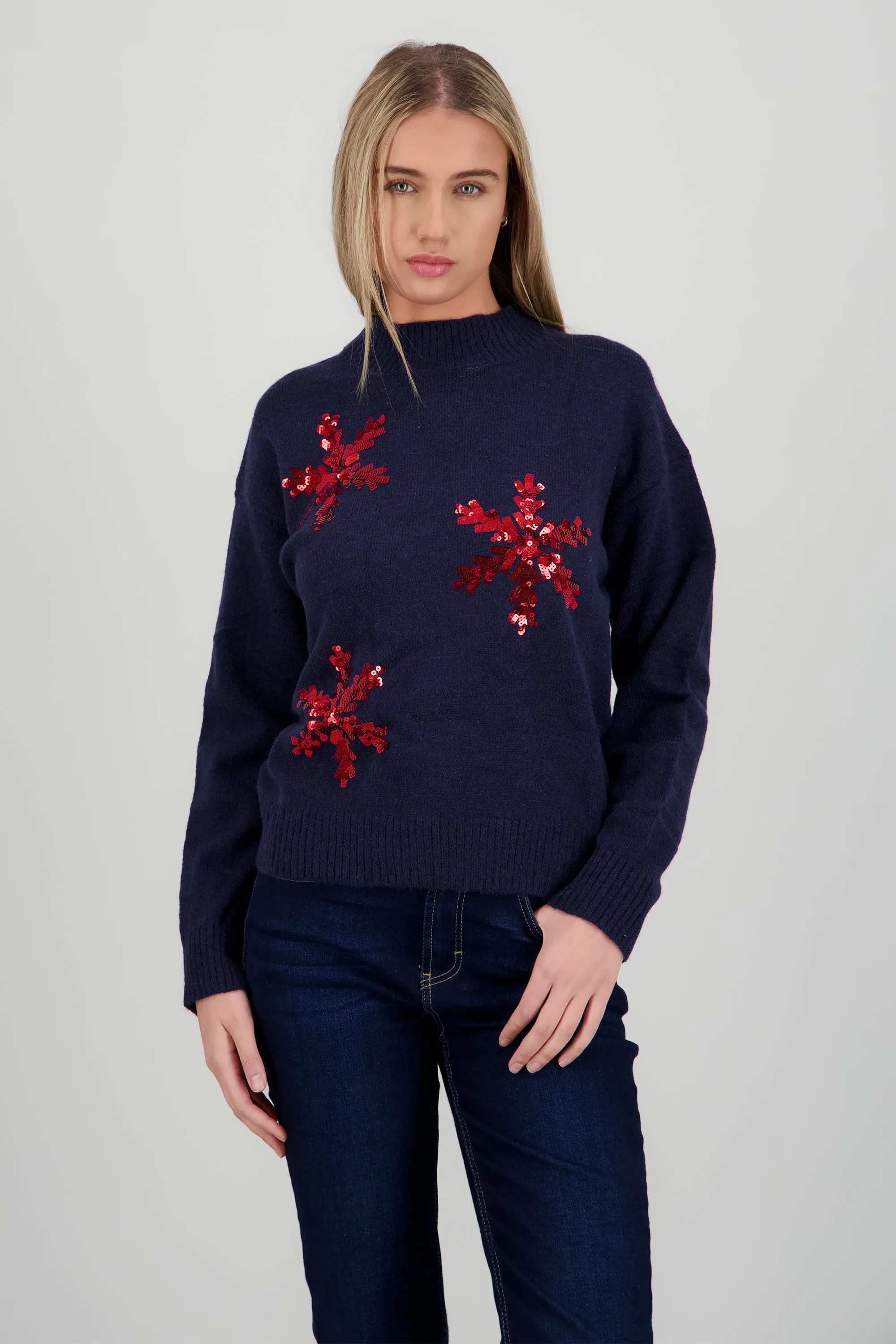 Sueter de navidad copos brillantes sold by Shasa product image thumbnail 2