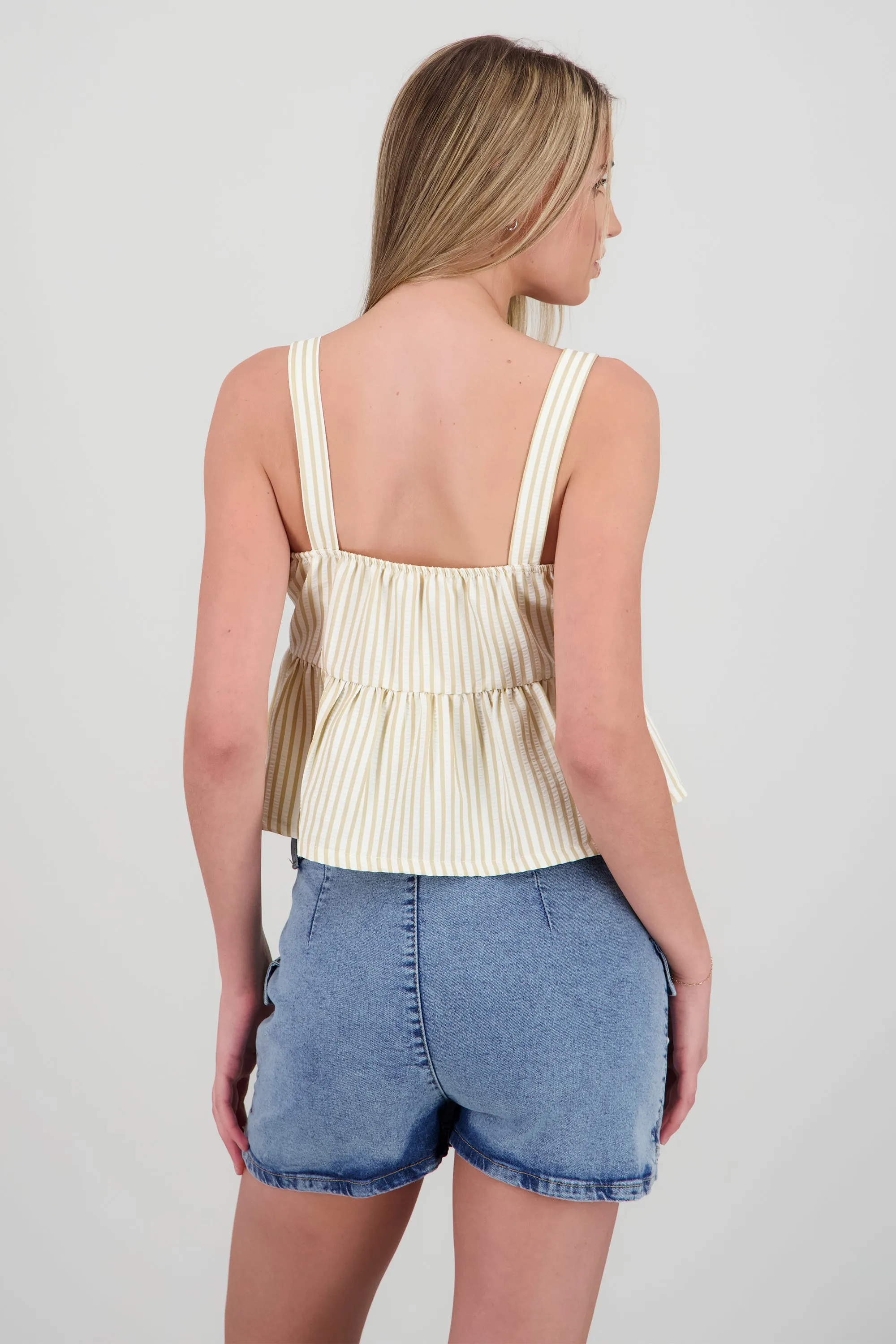 Top sin manga detalle olan moños sold by Shasa product image thumbnail 4