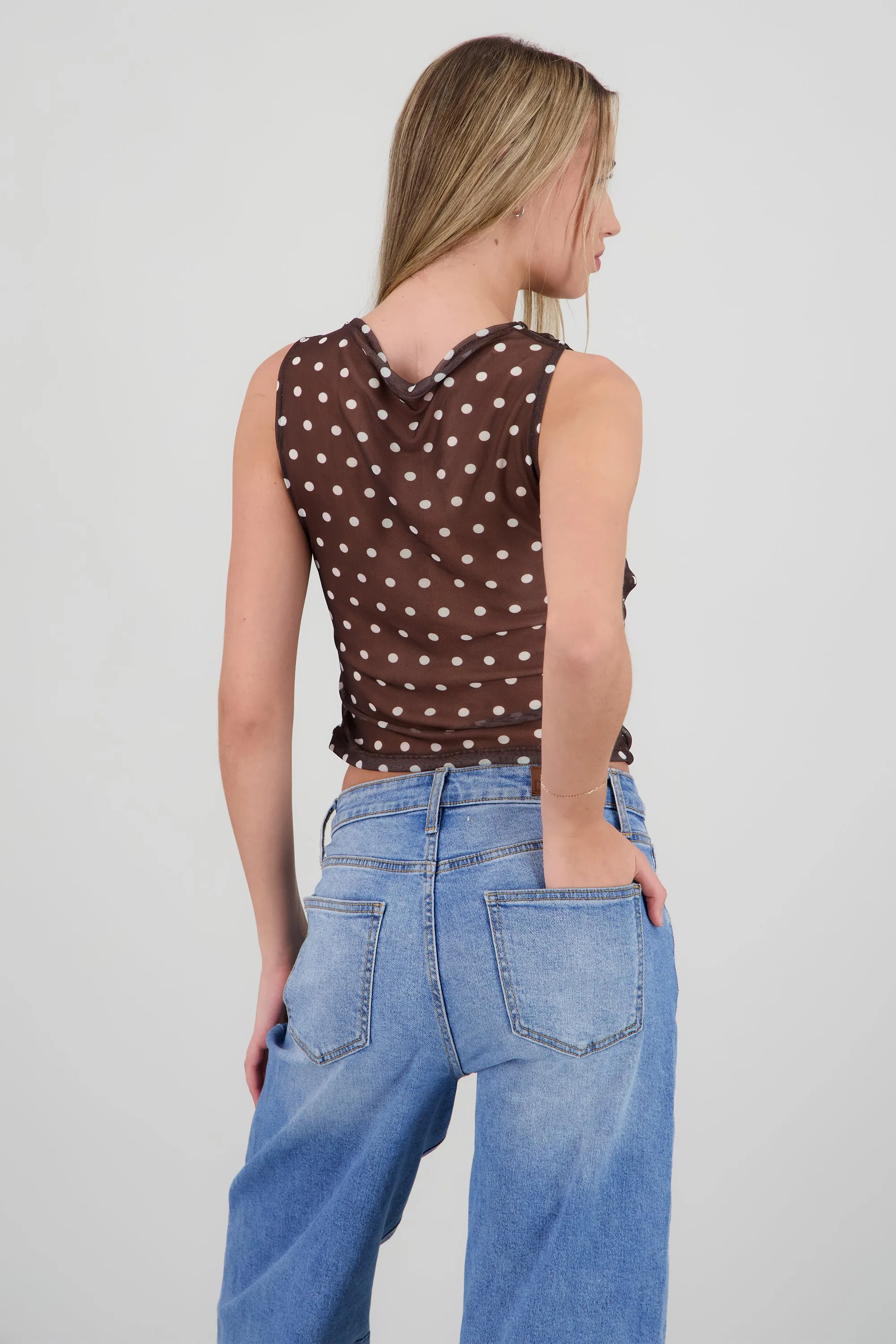 Top sin mangas polka dots sold by Shasa product image thumbnail 4