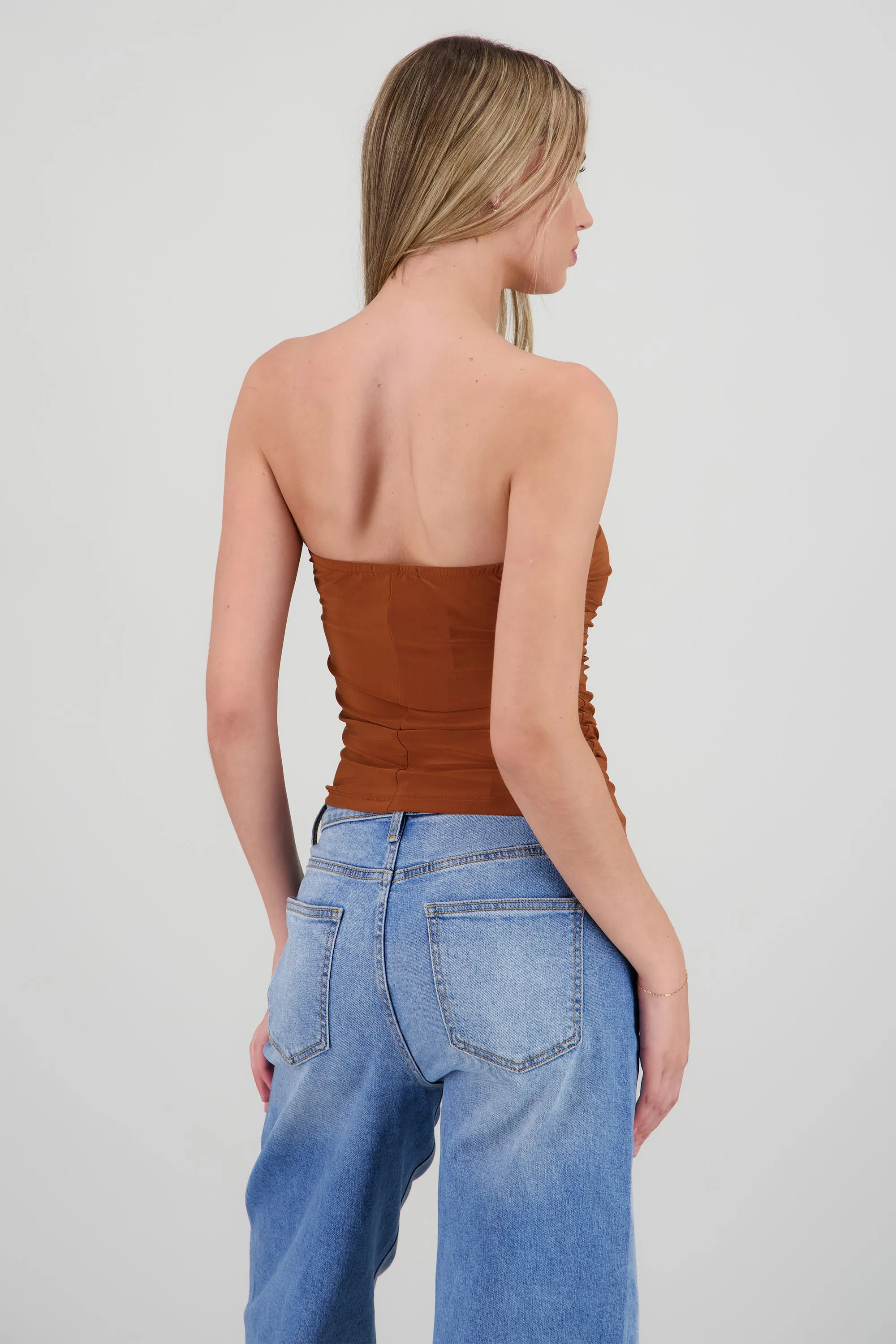 Top strapless drapeado detalle escote sold by Shasa product image thumbnail 4