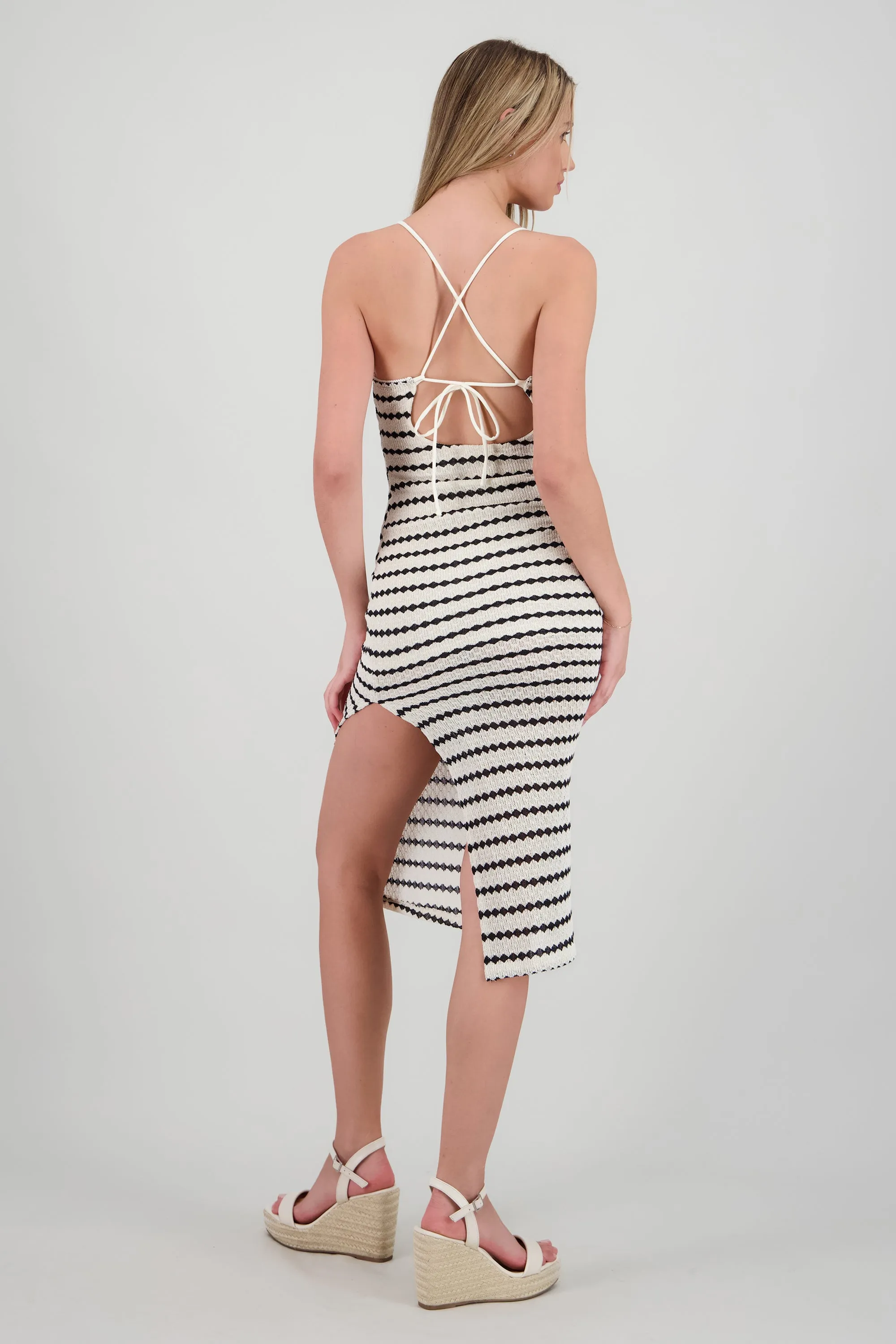 Vestido midi lineas textura sold by Shasa product image thumbnail 4