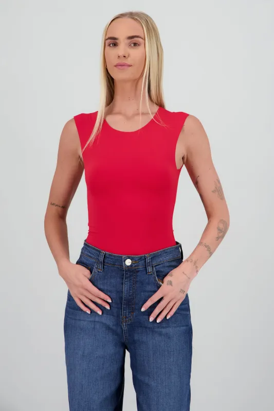 Bodysuit liso sin mangas cuello redondo sold by Shasa