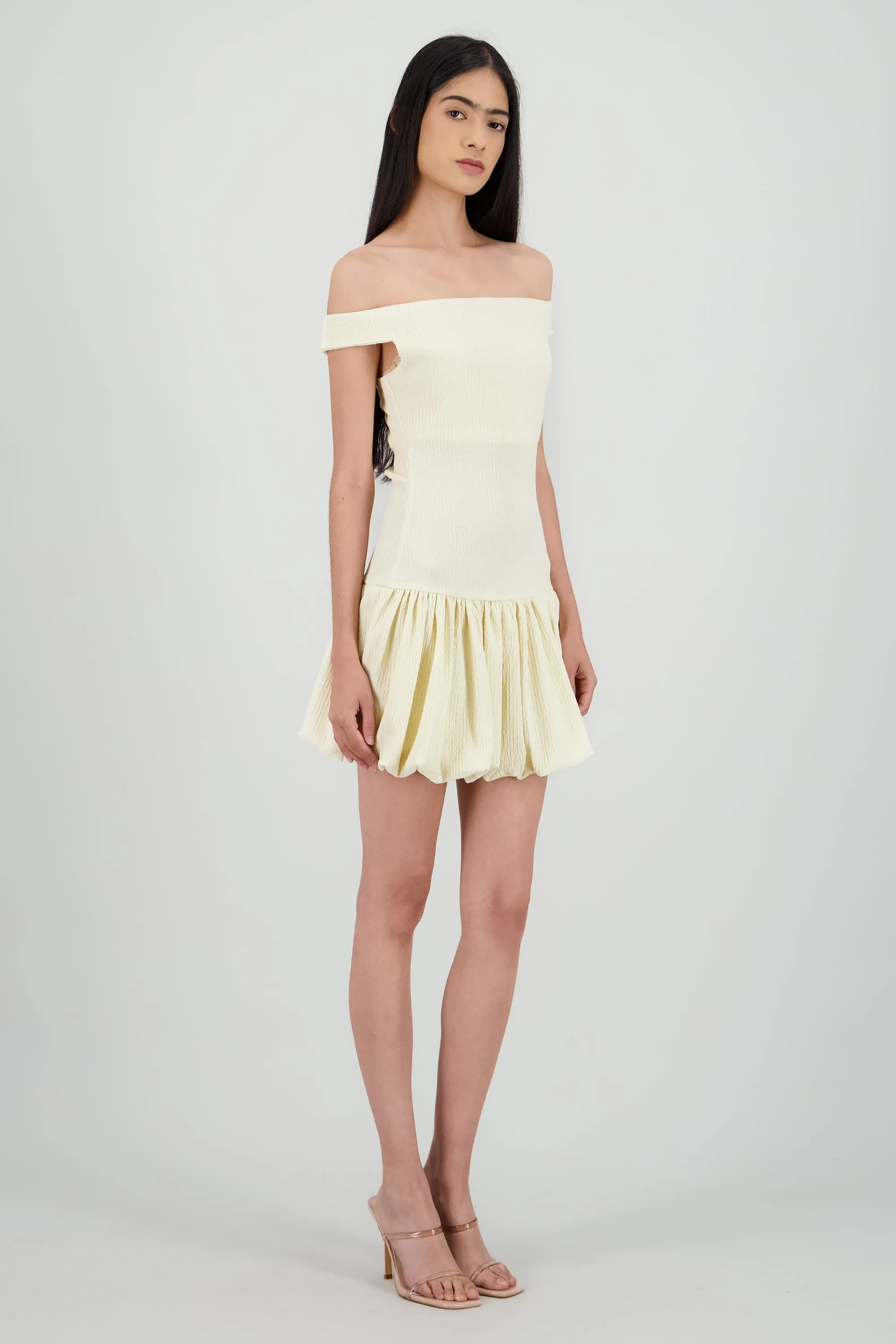 Vestido mini off shoulder con textura sold by Shasa product image thumbnail 3